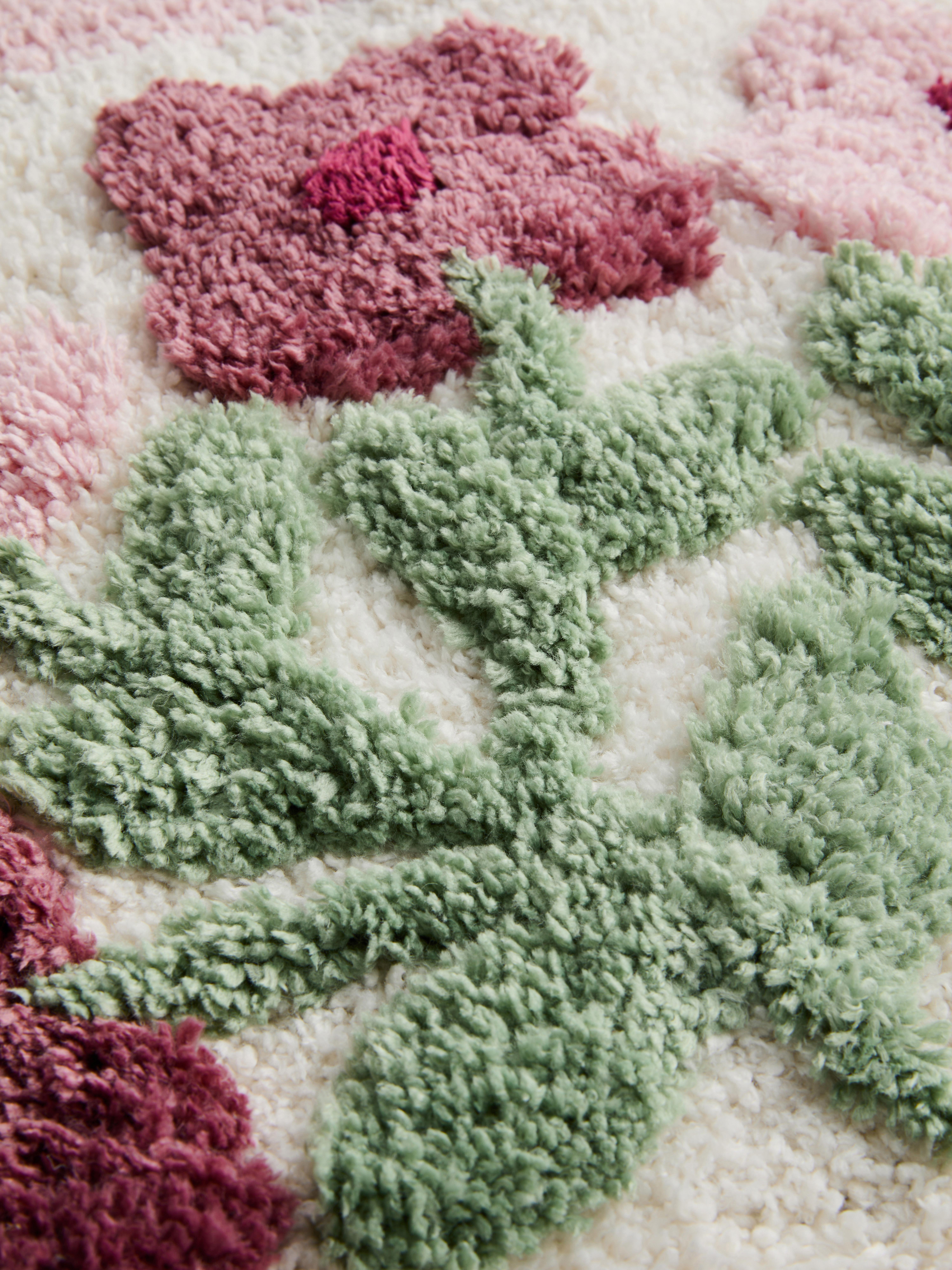 Floral Tufted Bath Mat