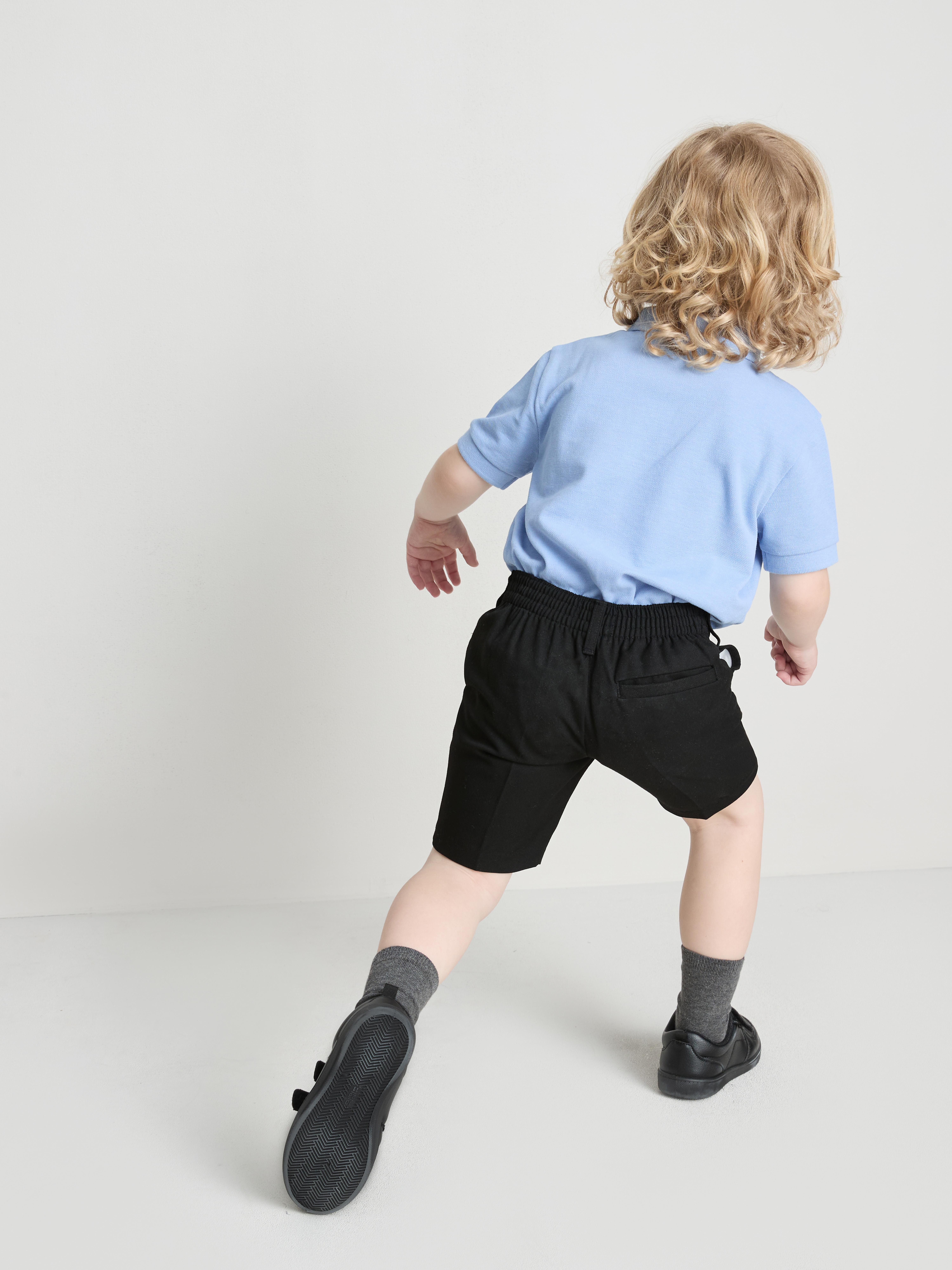 3-7yrs | 2pk Easy Iron School Shorts