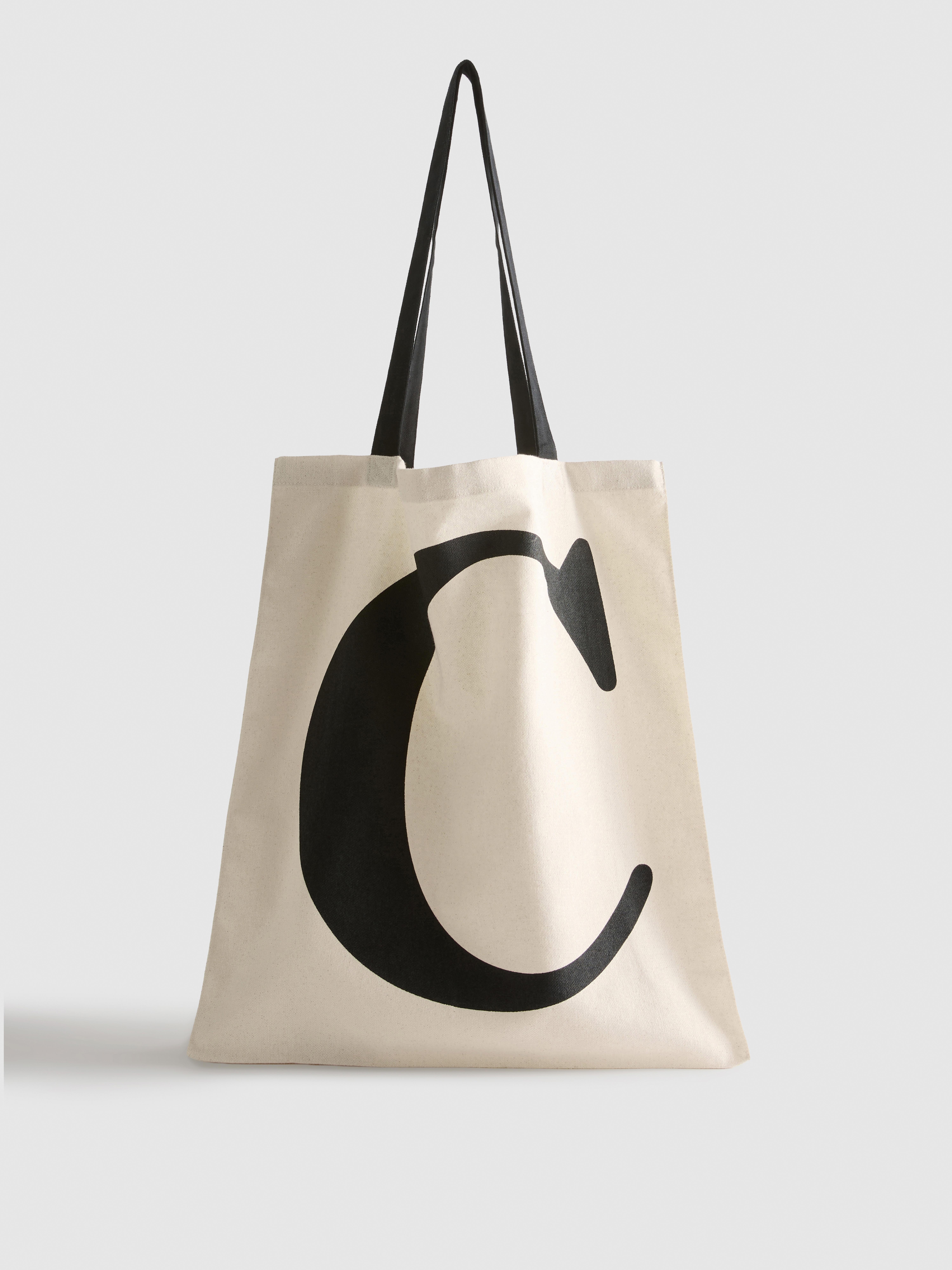 Initial Tote Bag