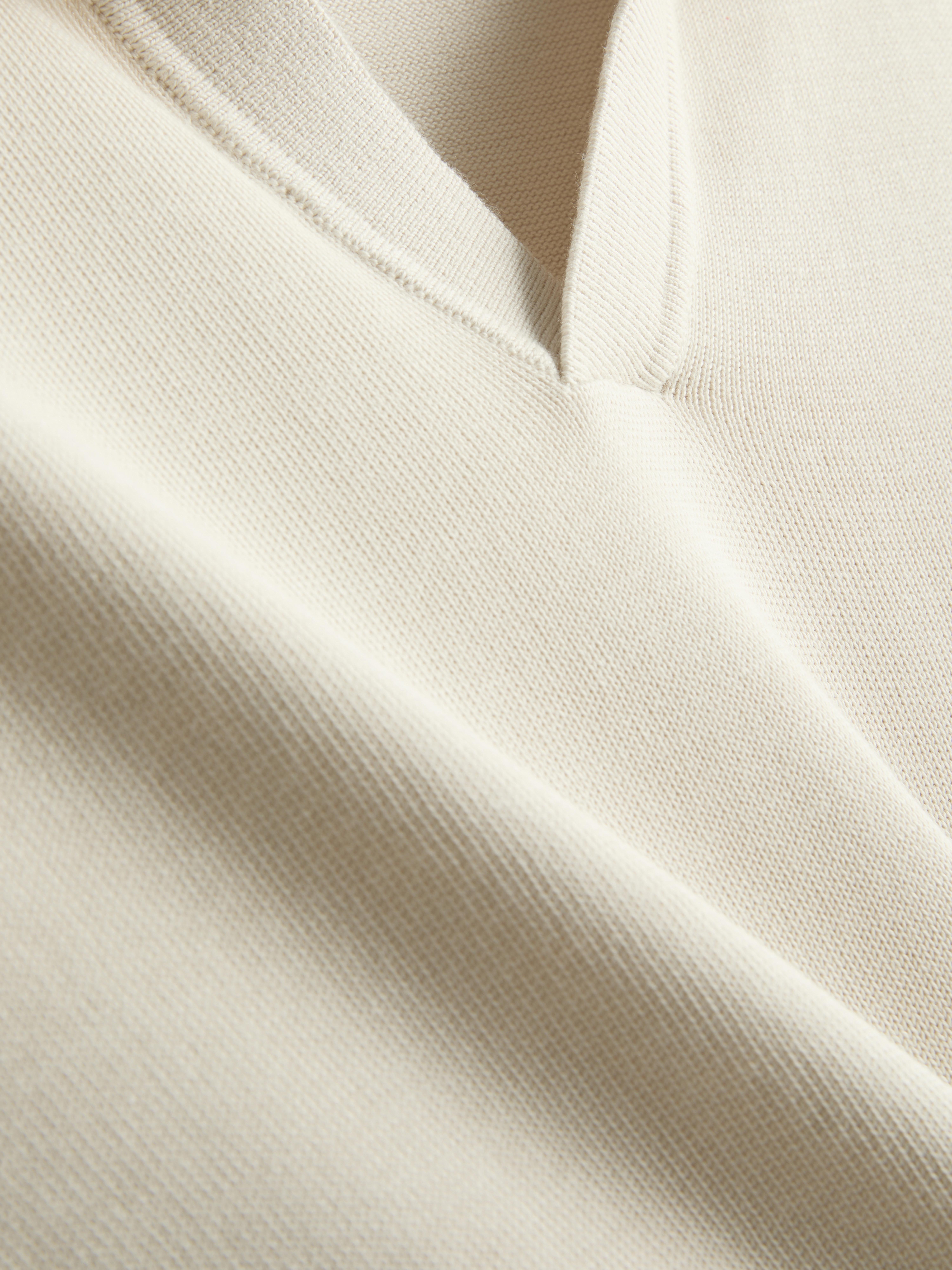 Gebreid poloshirt met lange mouwen