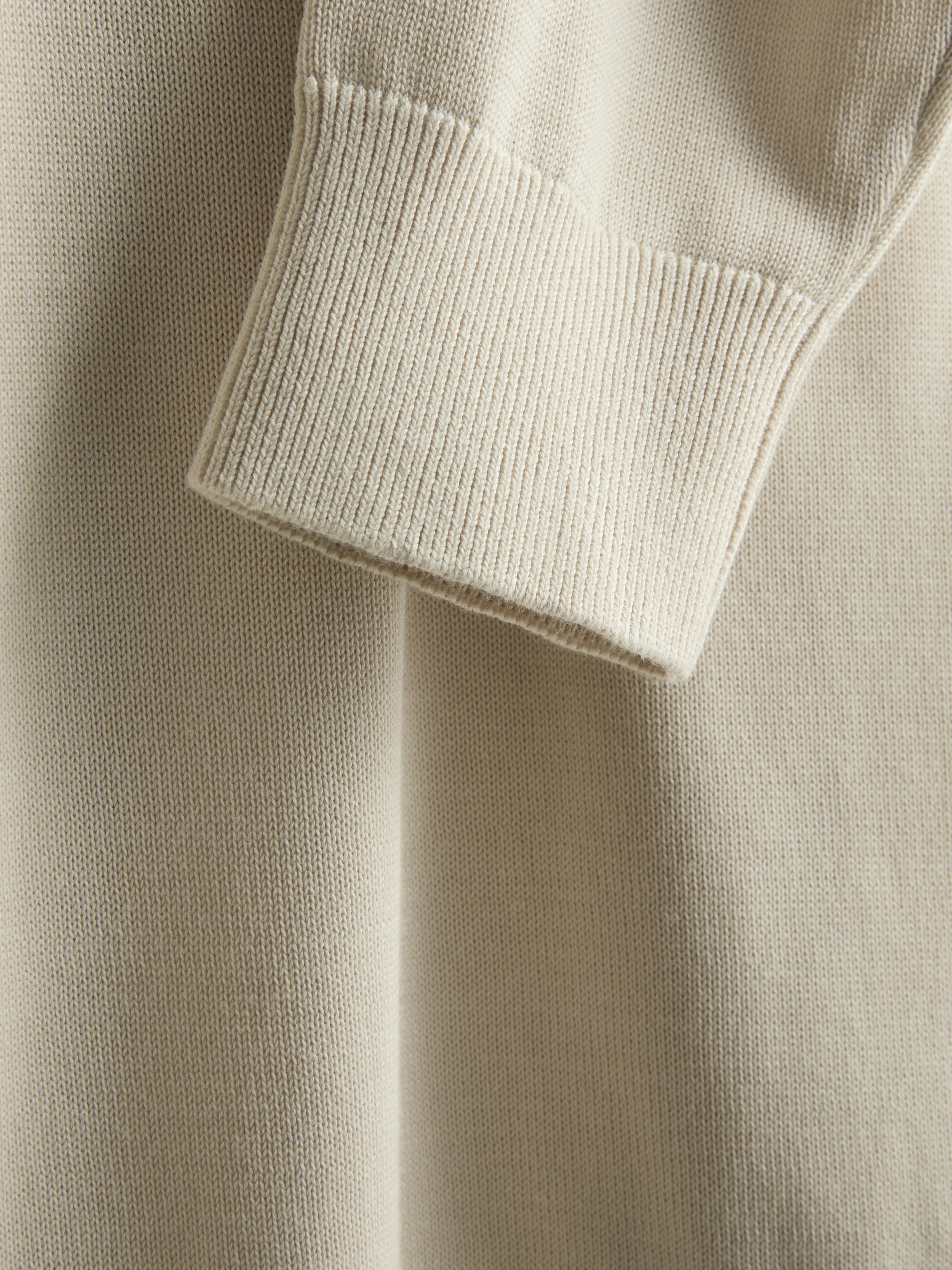 Gebreid poloshirt met lange mouwen