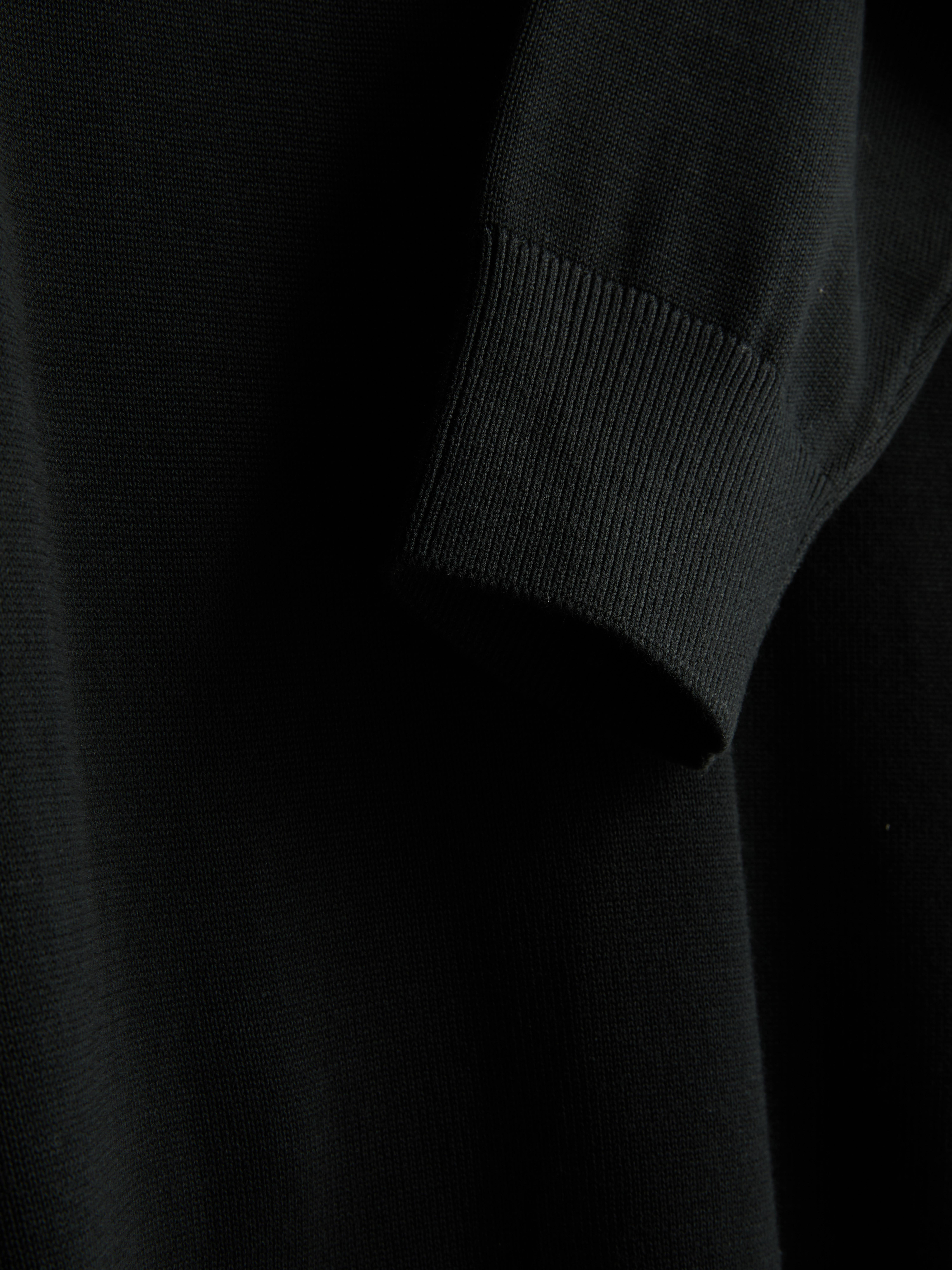 Knitted Long-Sleeve Polo Shirt