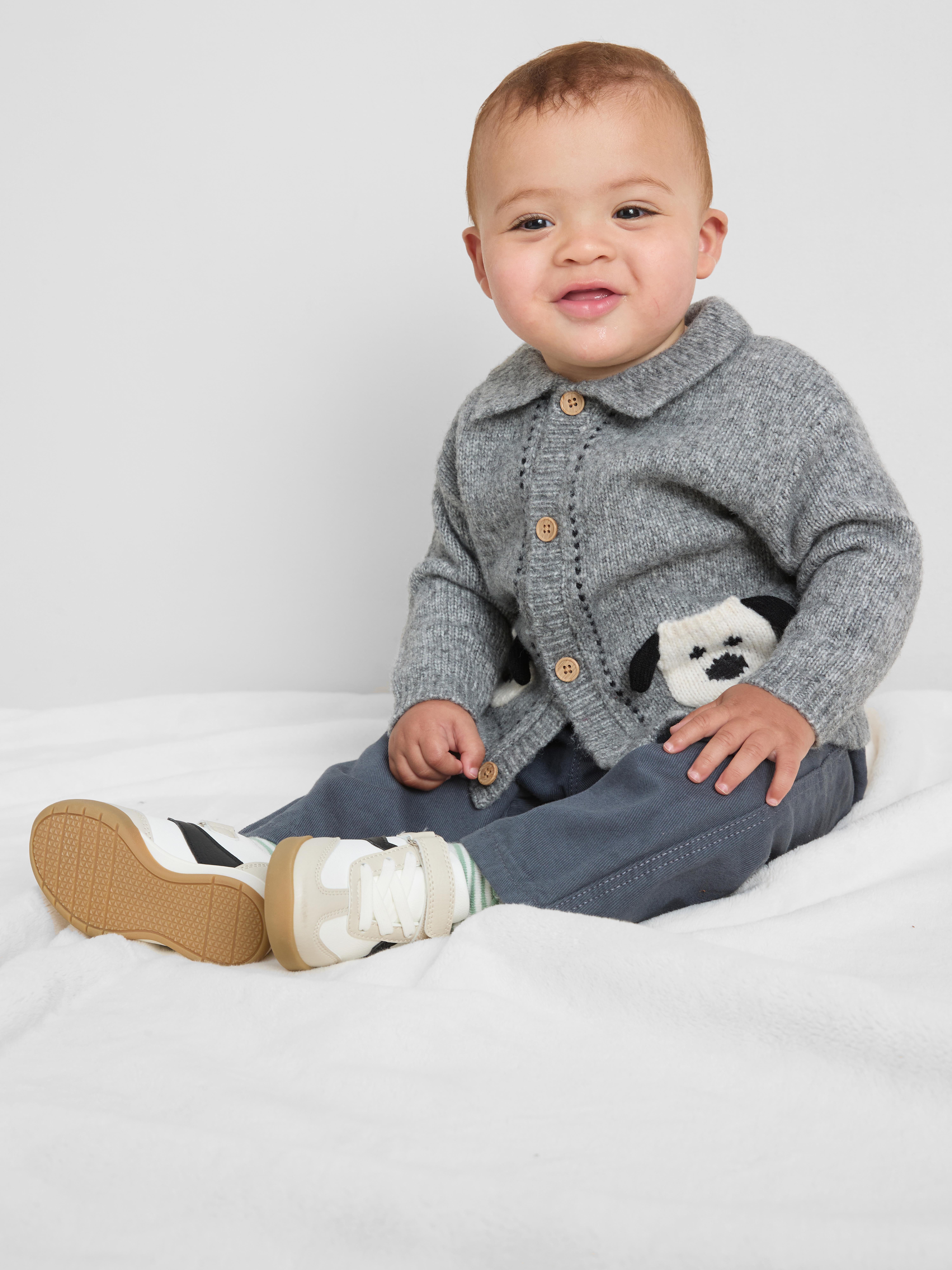 0-18mths | Dog Pocket Knit Cardigan