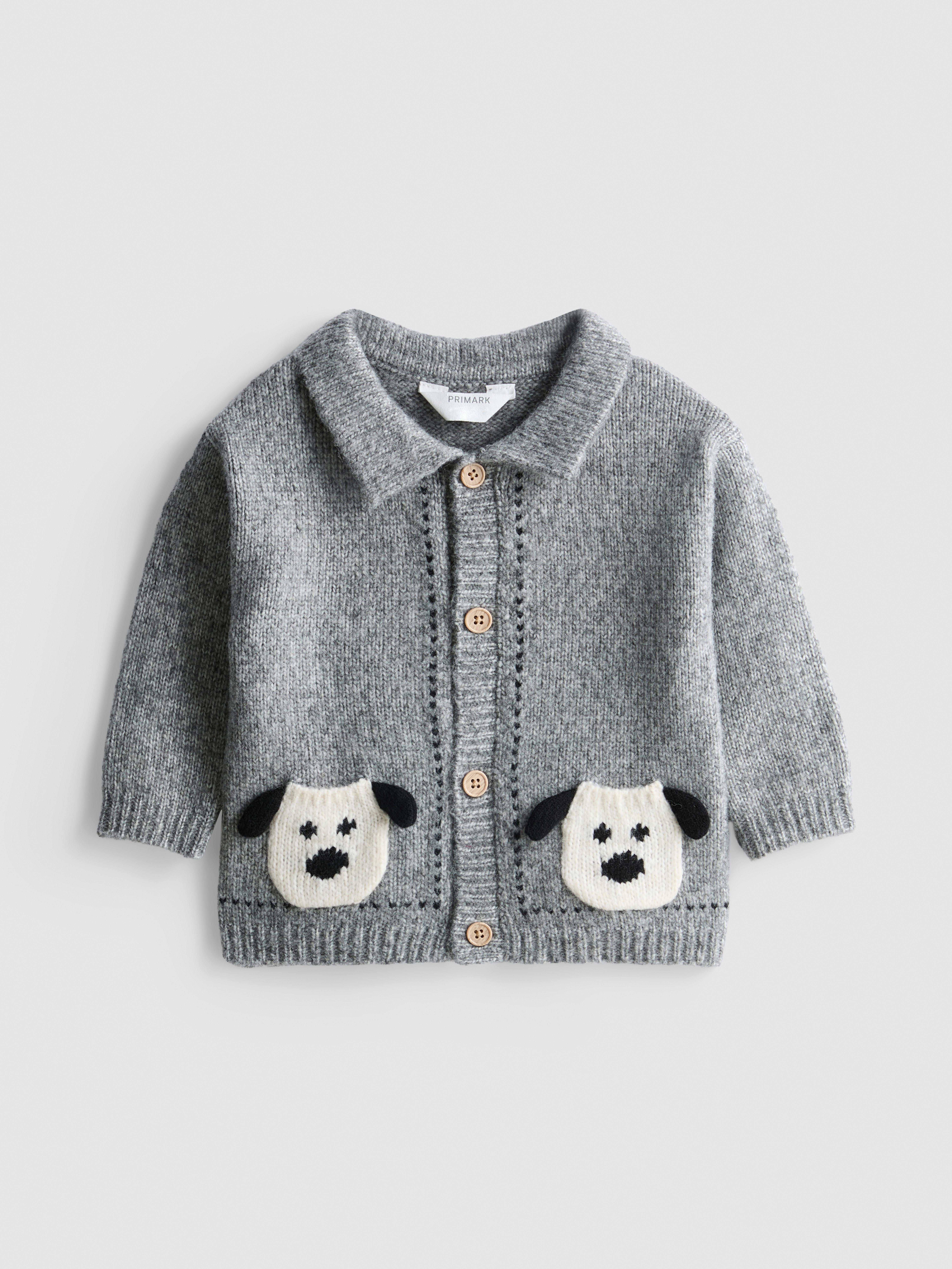 0-18mths | Dog Pocket Knit Cardigan
