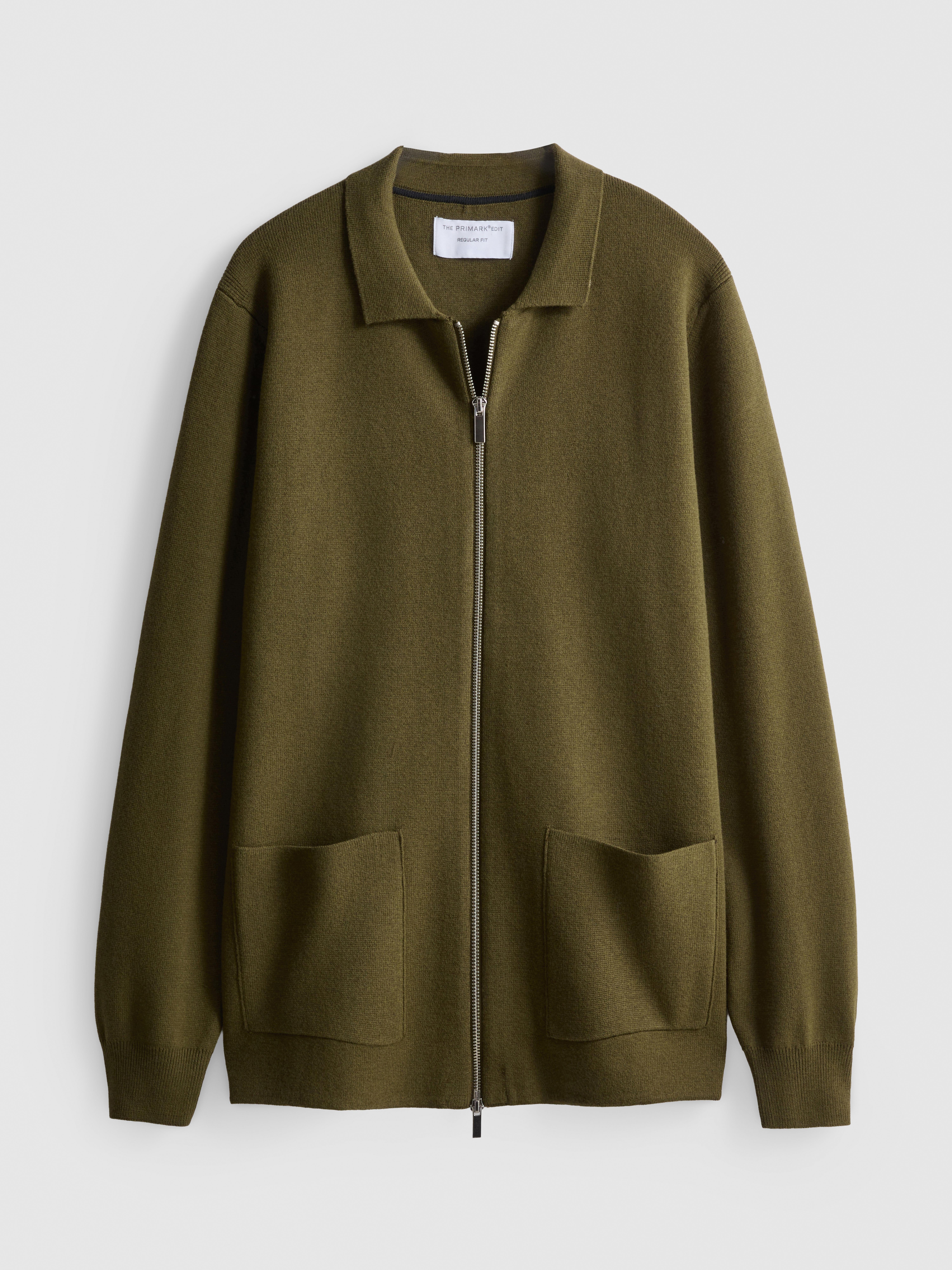 The Edit Knitted Harrington Jacket