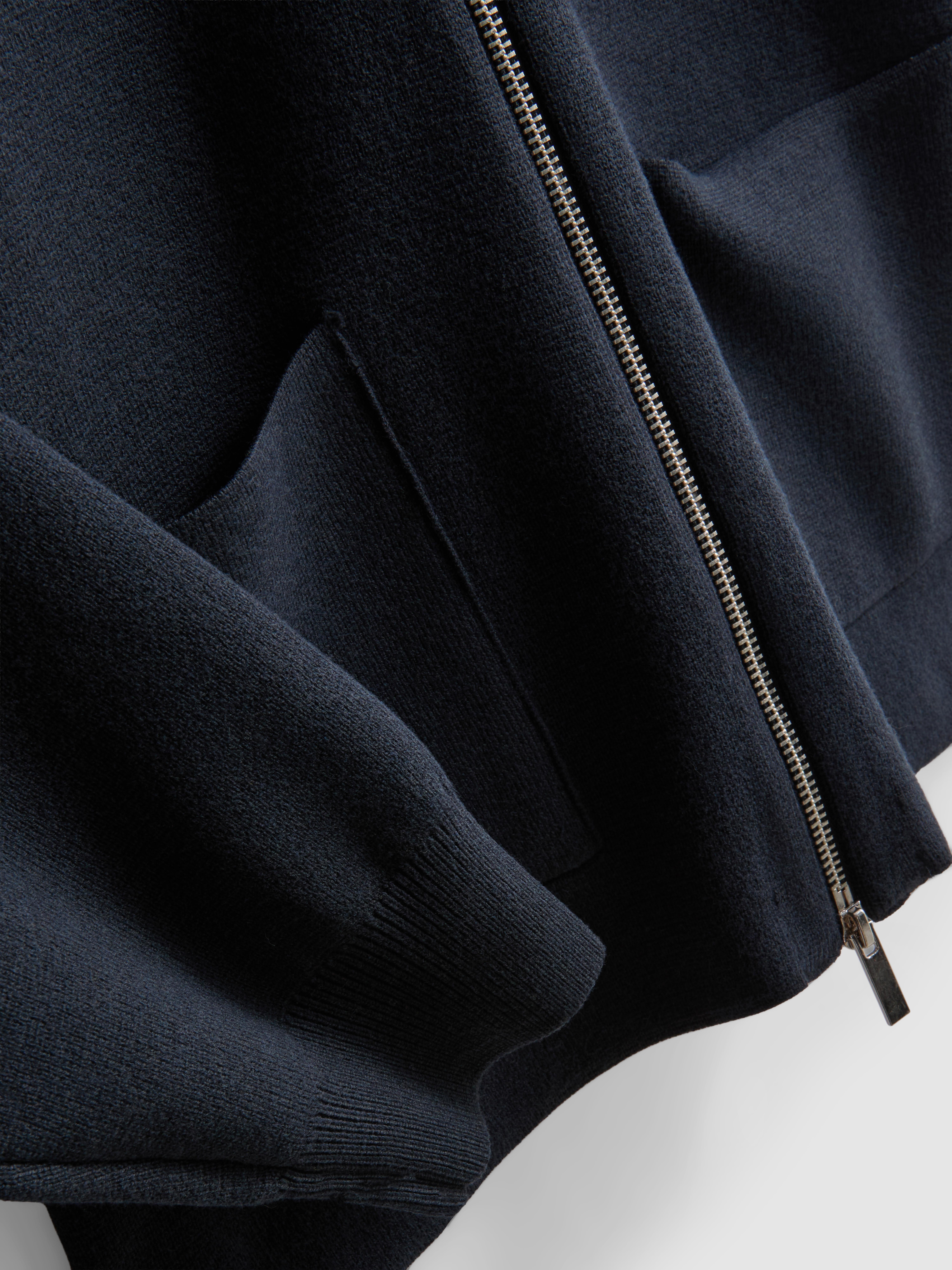 The Edit Knitted Harrington Jacket