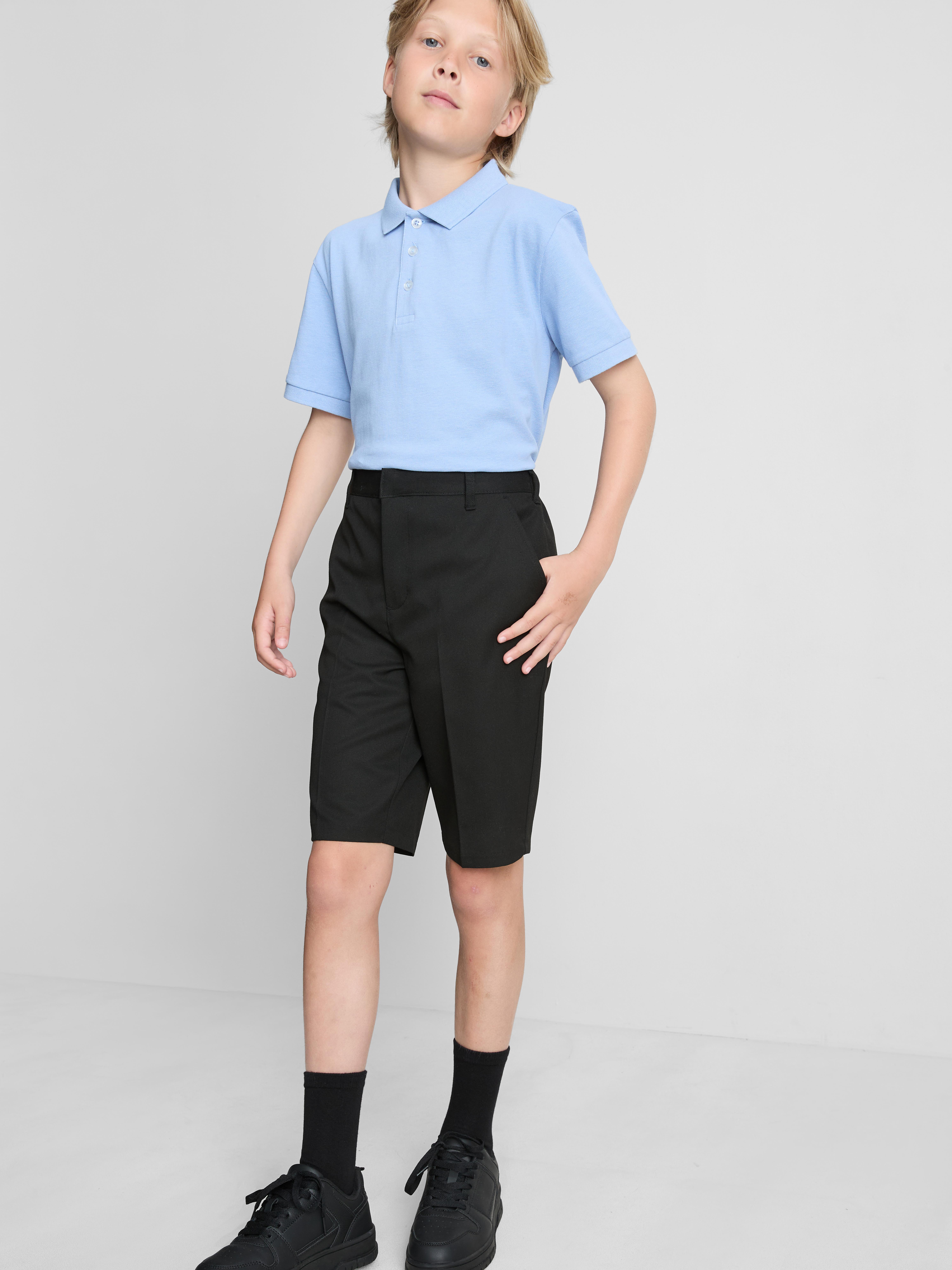 7-15yrs | 2pk Easy Iron School Shorts