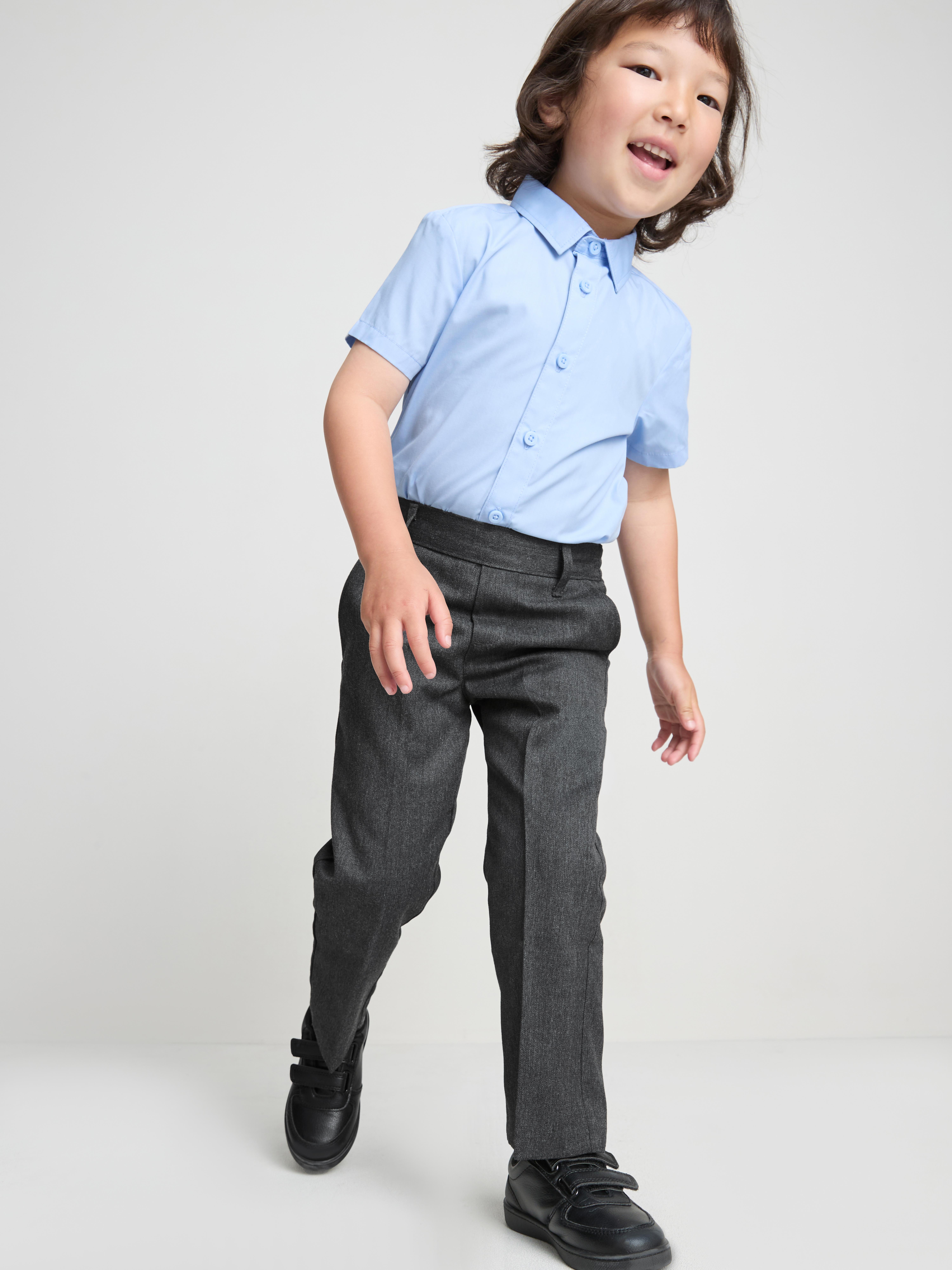 3-7yrs | 2pk Easy Iron School Trousers