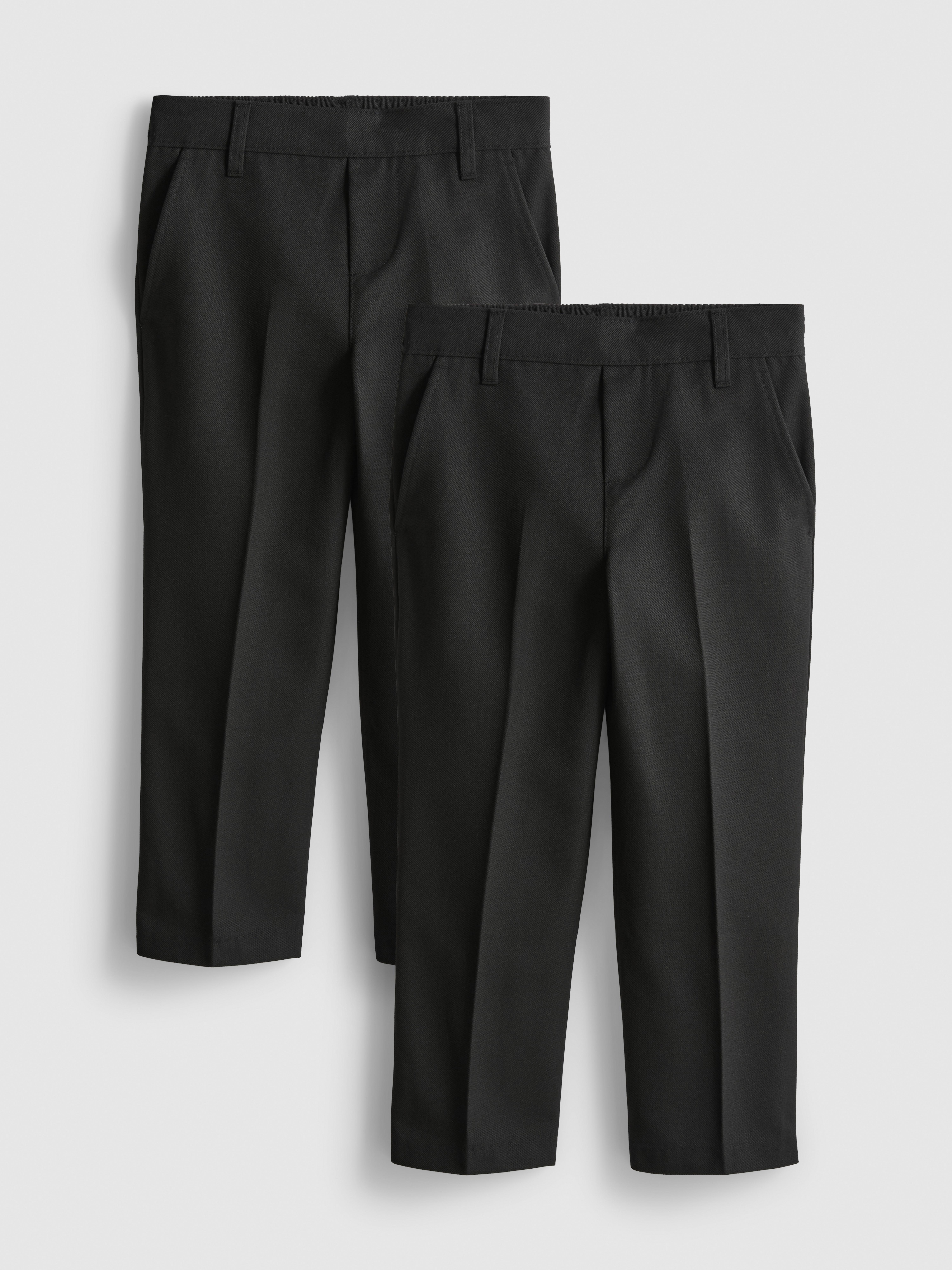 3-7yrs | 2pk Easy Iron School Trousers