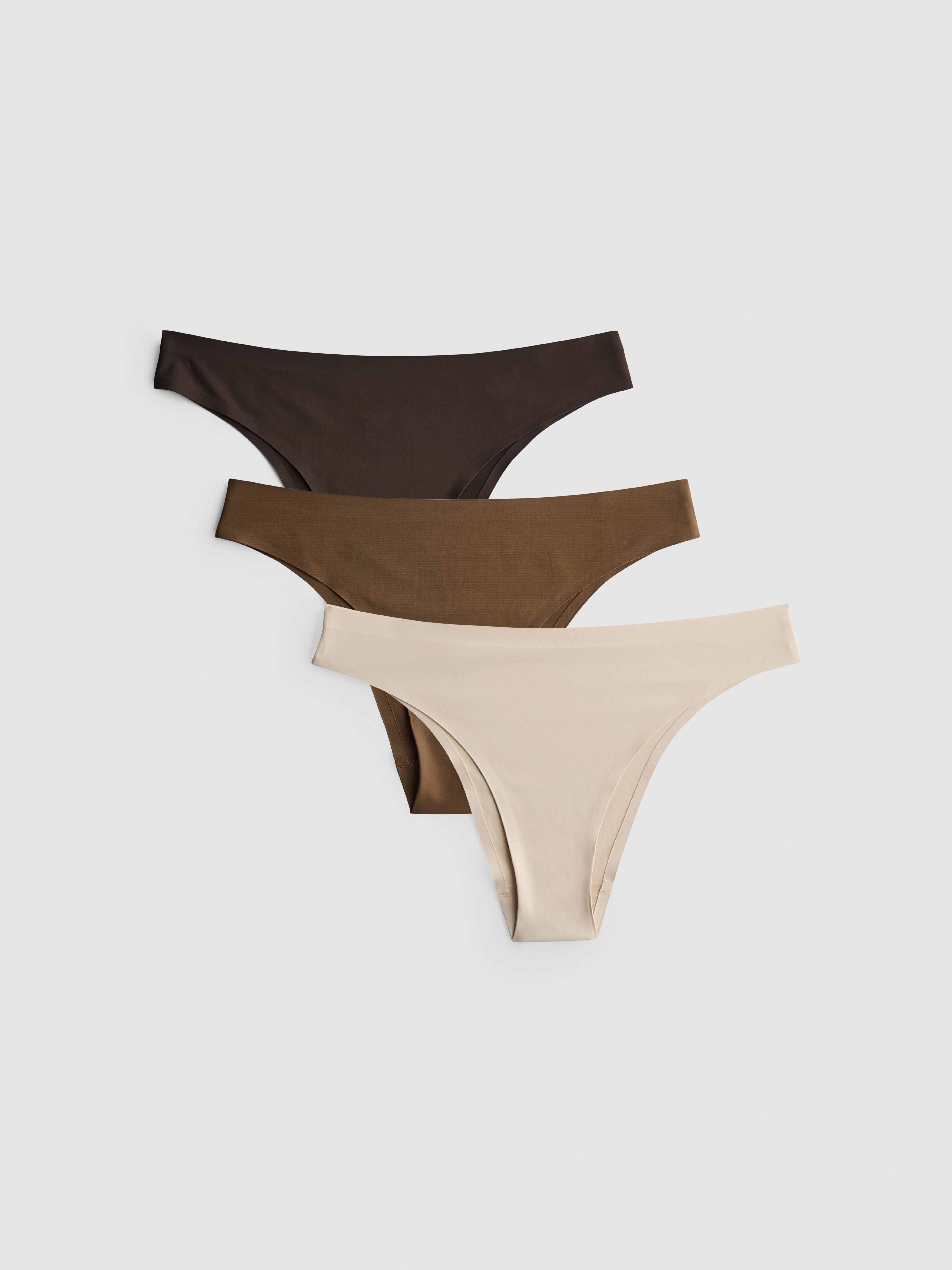 3pk Invisible Brazilian Briefs