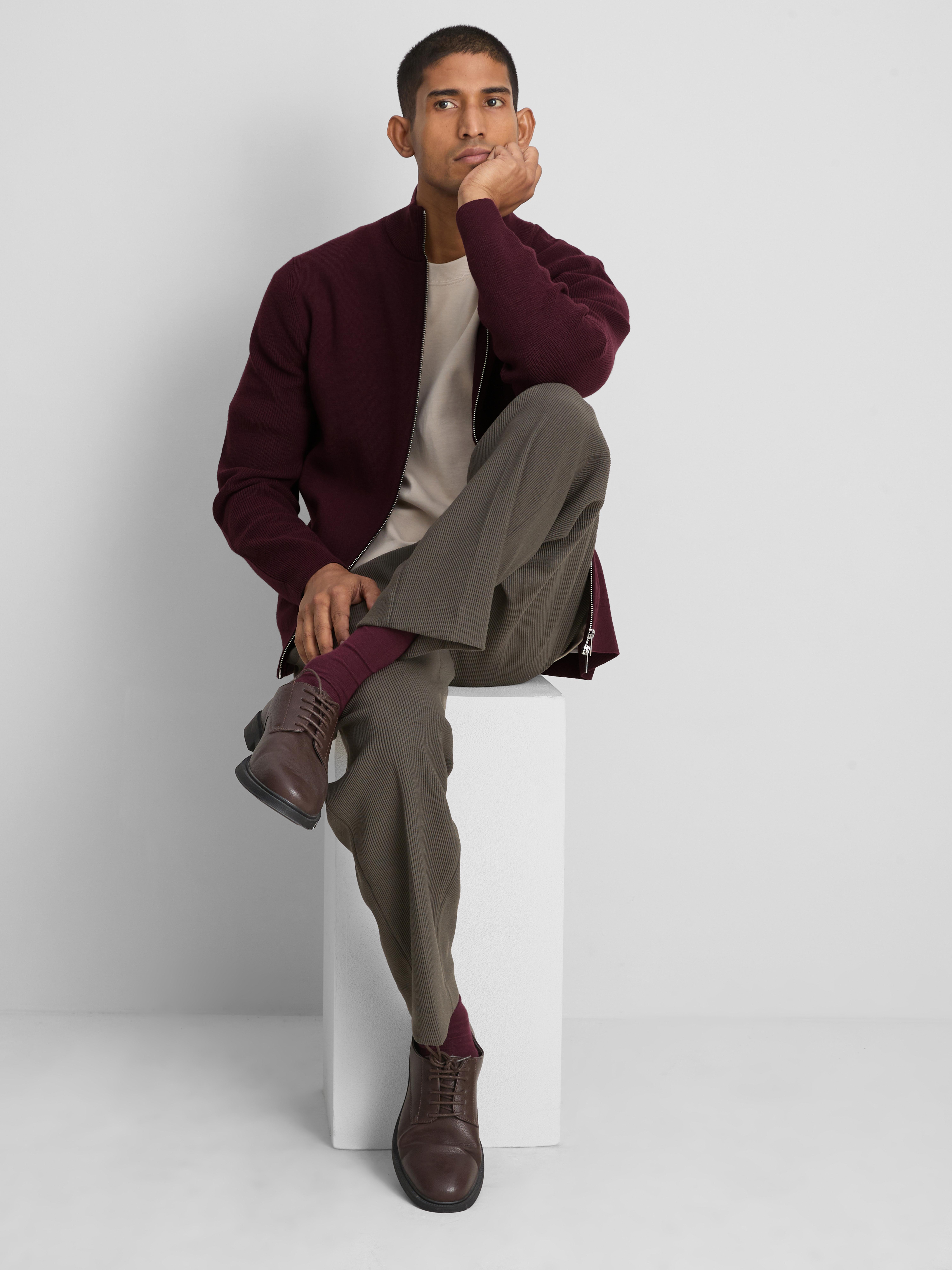 Gilet à col cheminée The Edit - Bordeaux - Homme | Primark