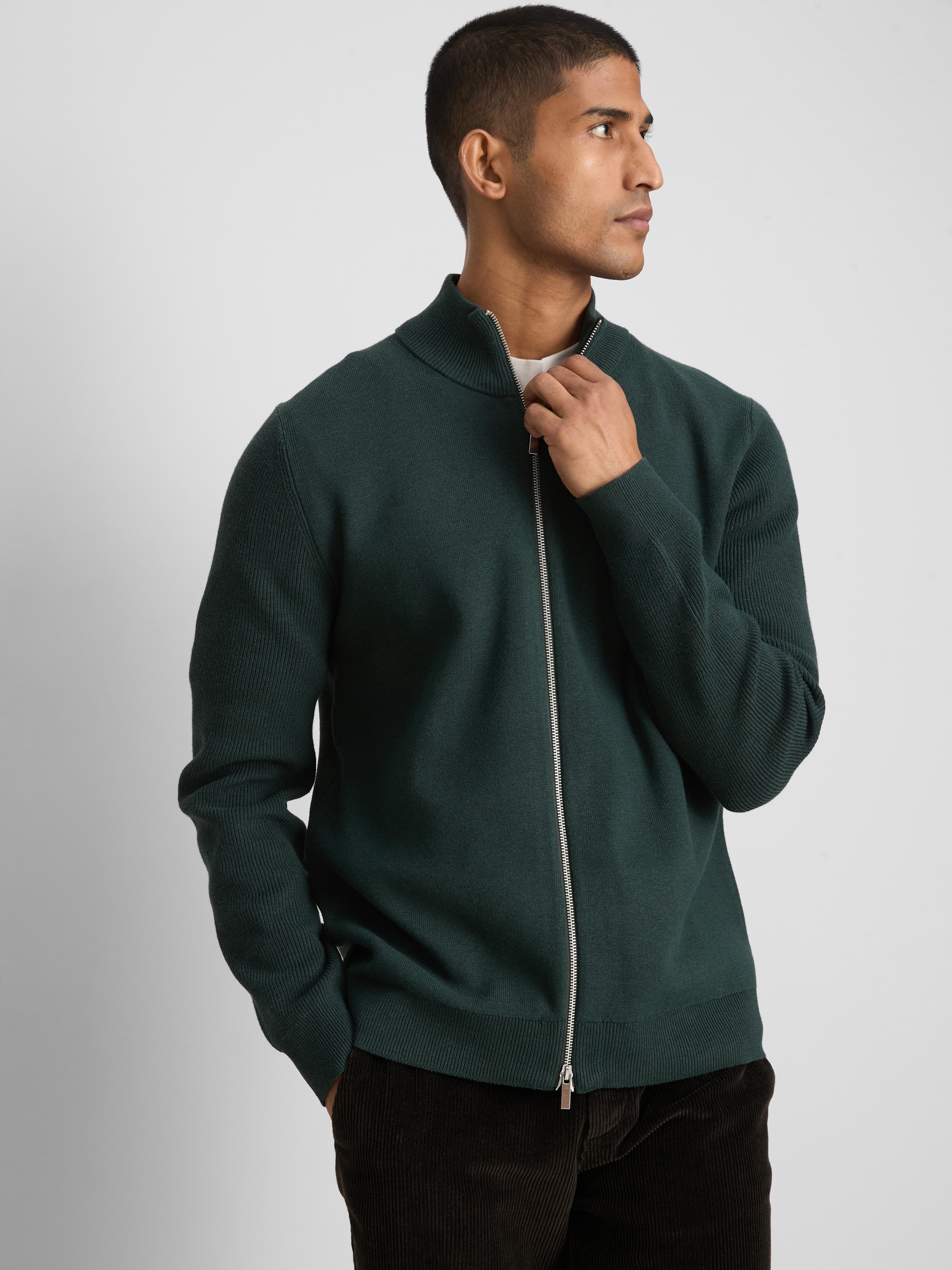 Gilet à col cheminée The Edit - Vert foncé - Homme | Primark