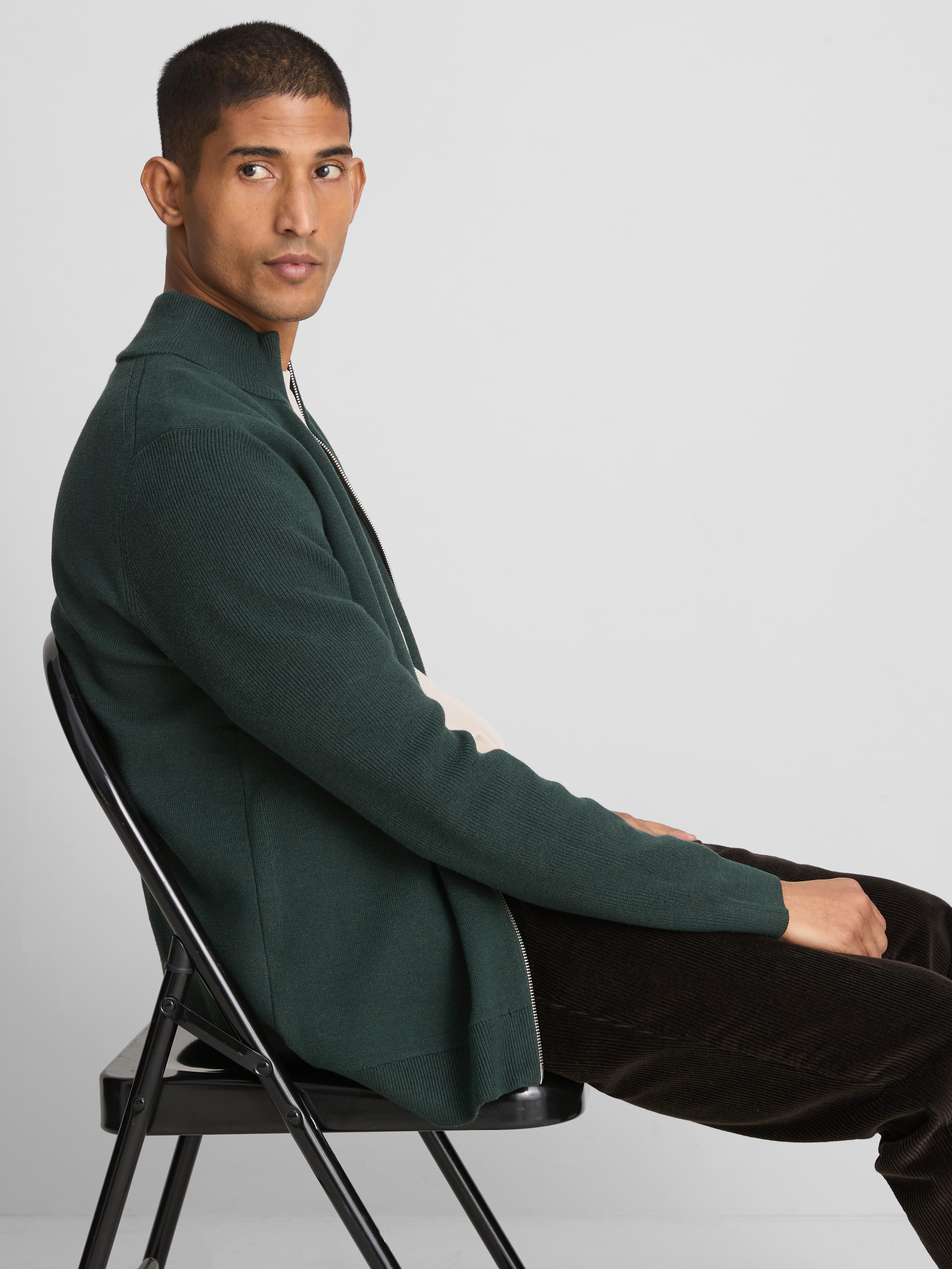 Gilet à col cheminée The Edit - Vert foncé - Homme | Primark