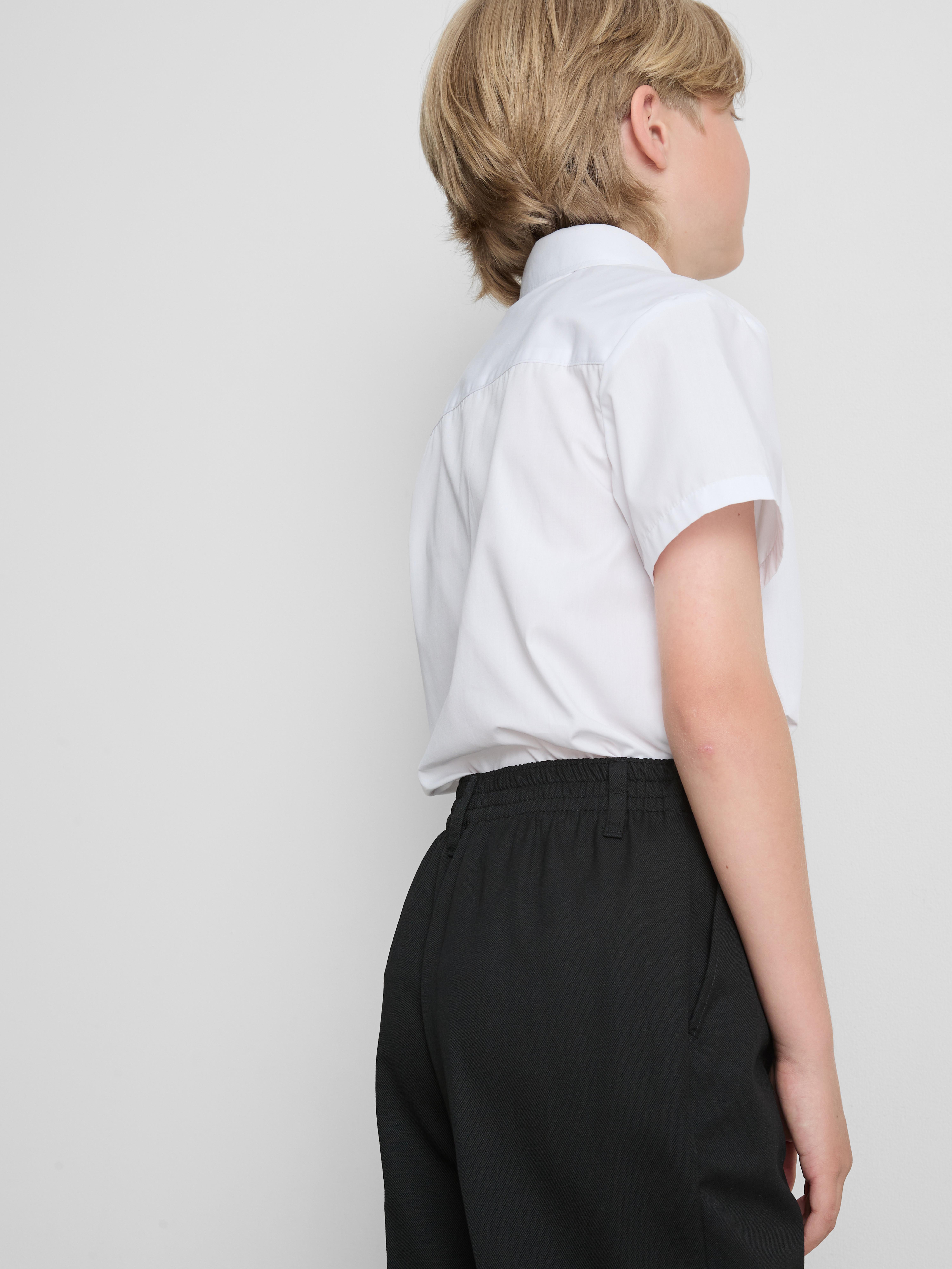 7-15yrs | 2pk Unisex Cotton Blend Short Sleeve School Shirts