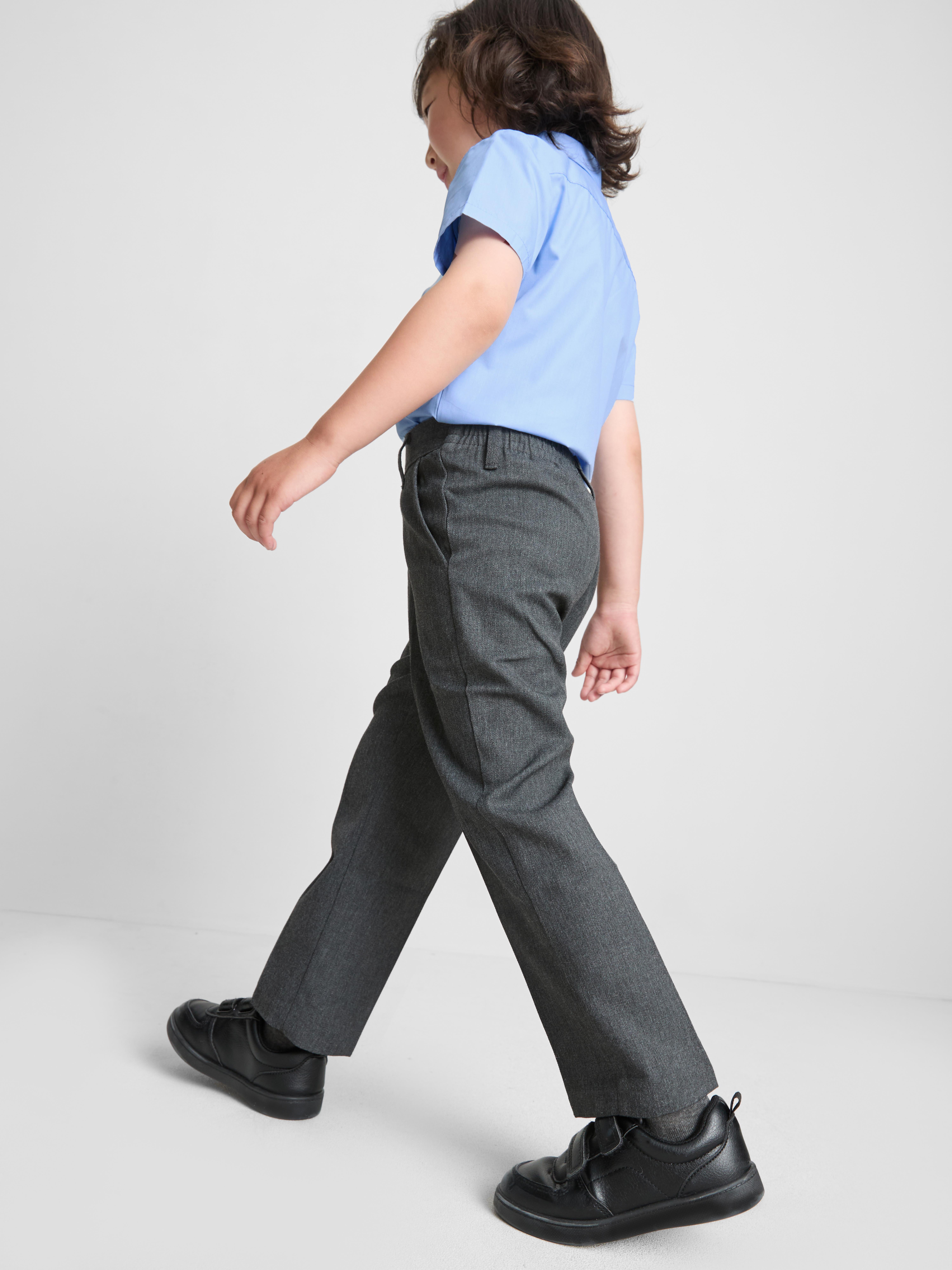 3-7yrs | 2pk Unisex Cotton Blend Short Sleeve School Shirts