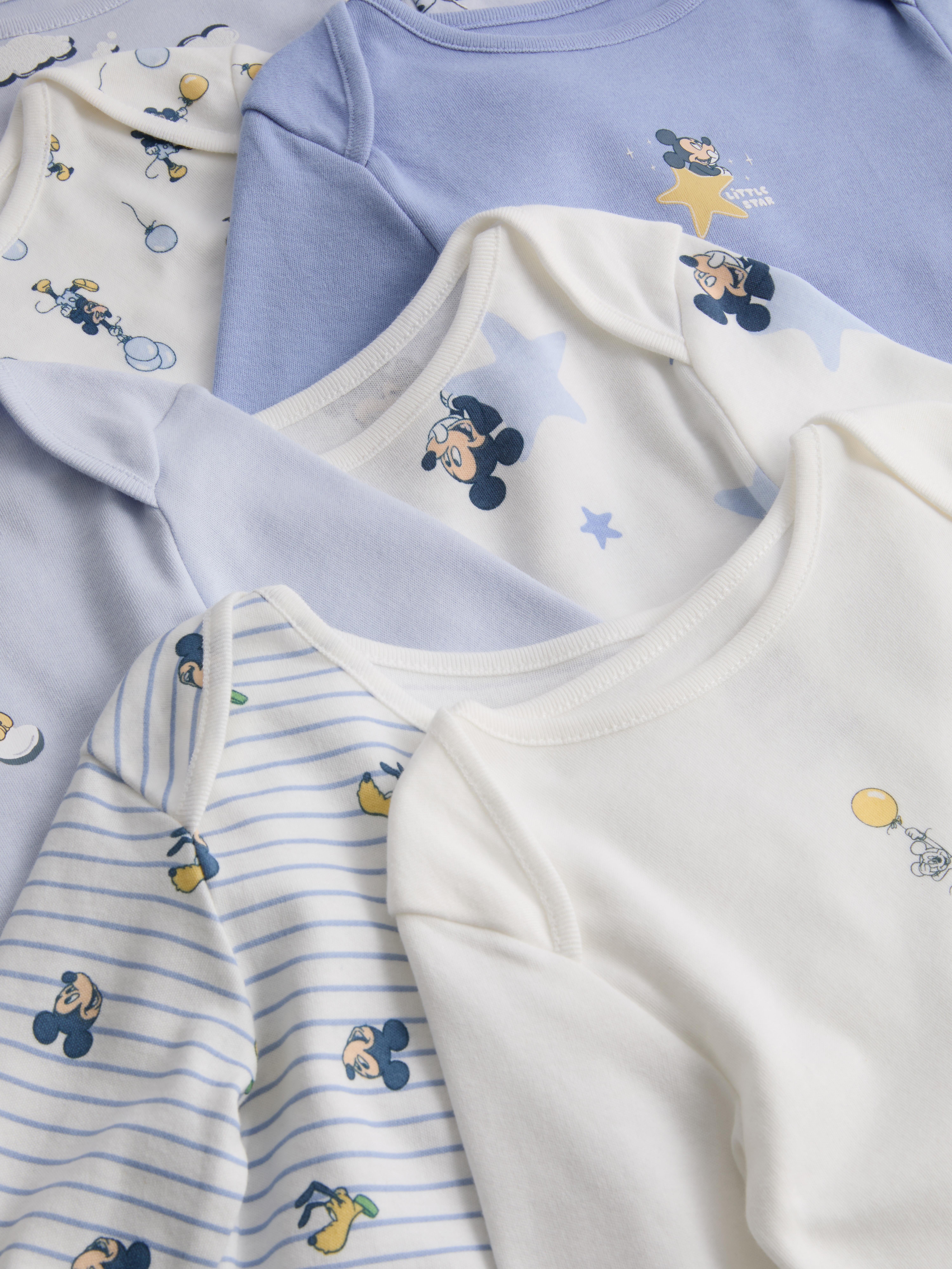 0-36mths | 7pk Disney’s Mickey Mouse and Friends Long-Sleeve Onesies