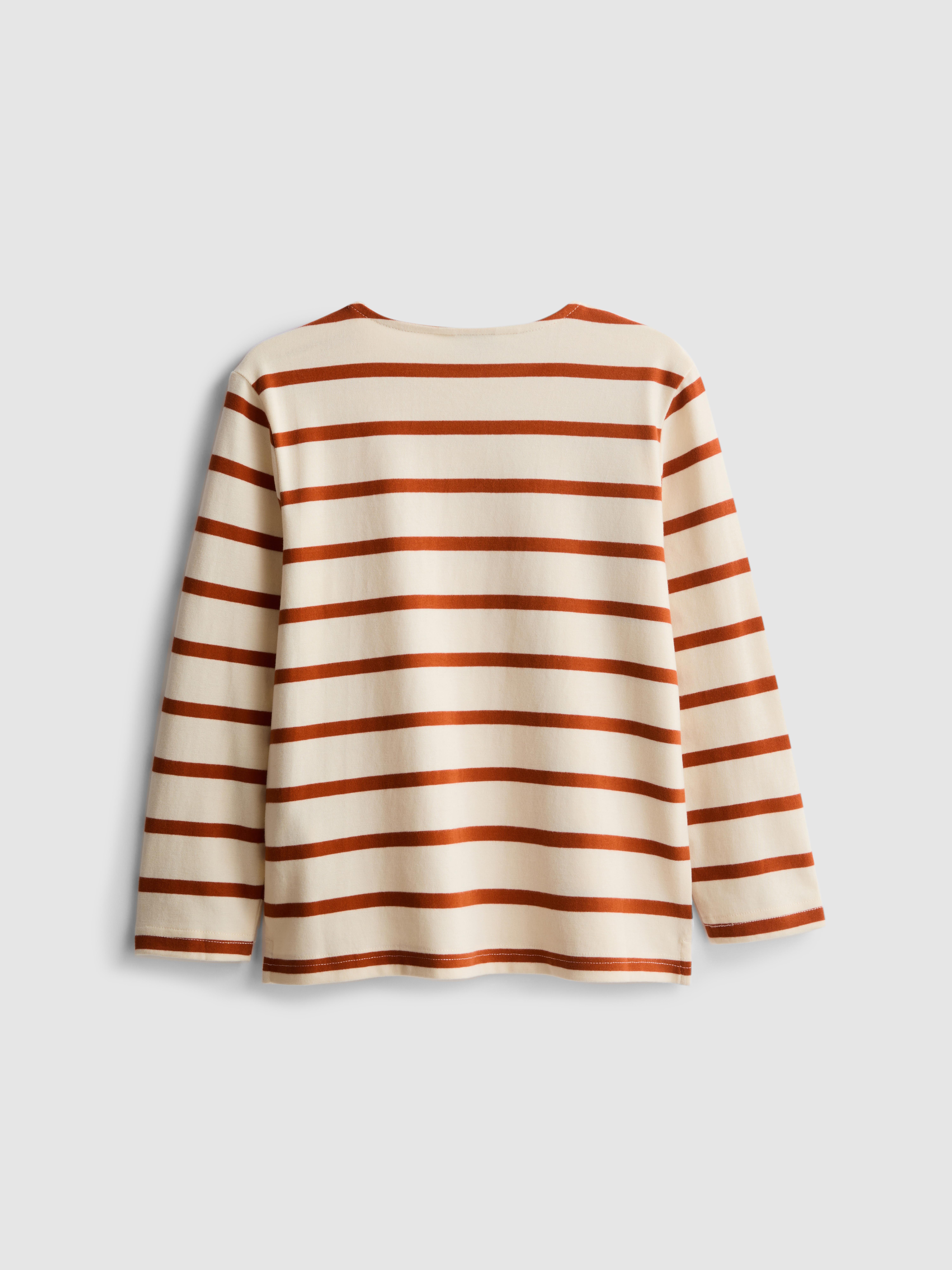 1-12yrs | The Edit Pure Cotton Stripe Long-Sleeve T-Shirt