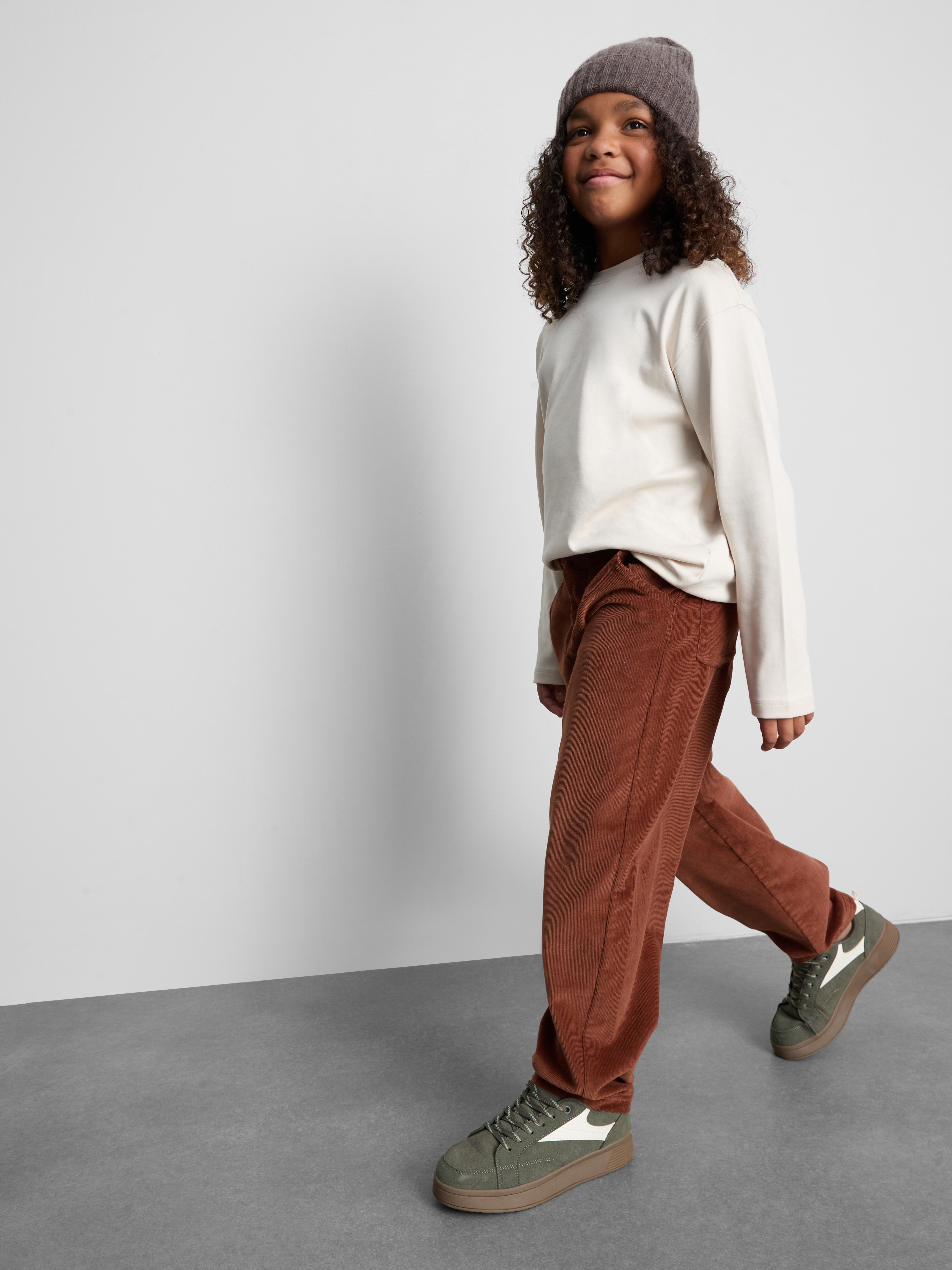 Stone 1-12yrs | The Edit Pure Cotton Long Sleeve T-Shirt | Primark