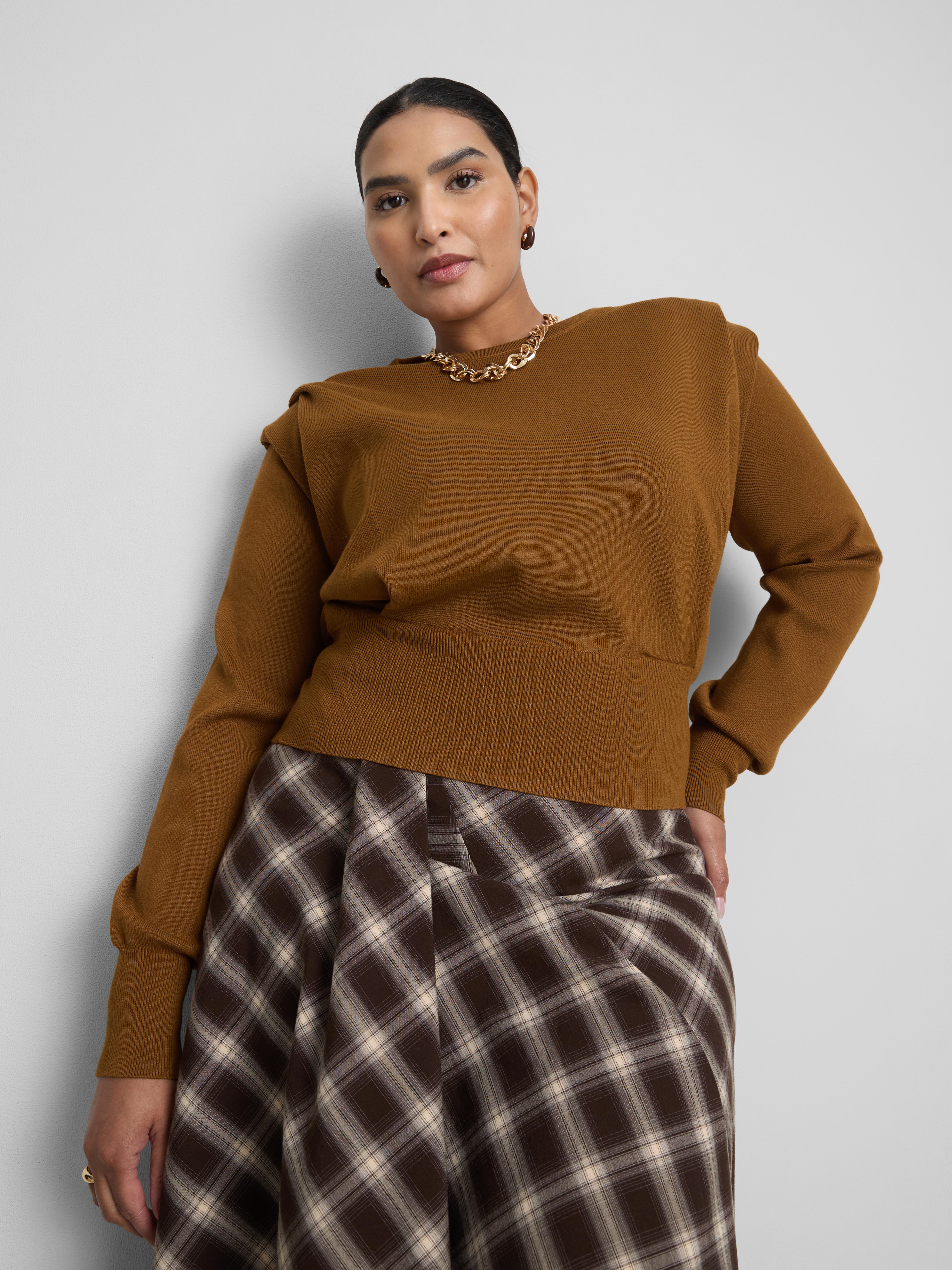 By Coleen Structured Shoulder Jumper