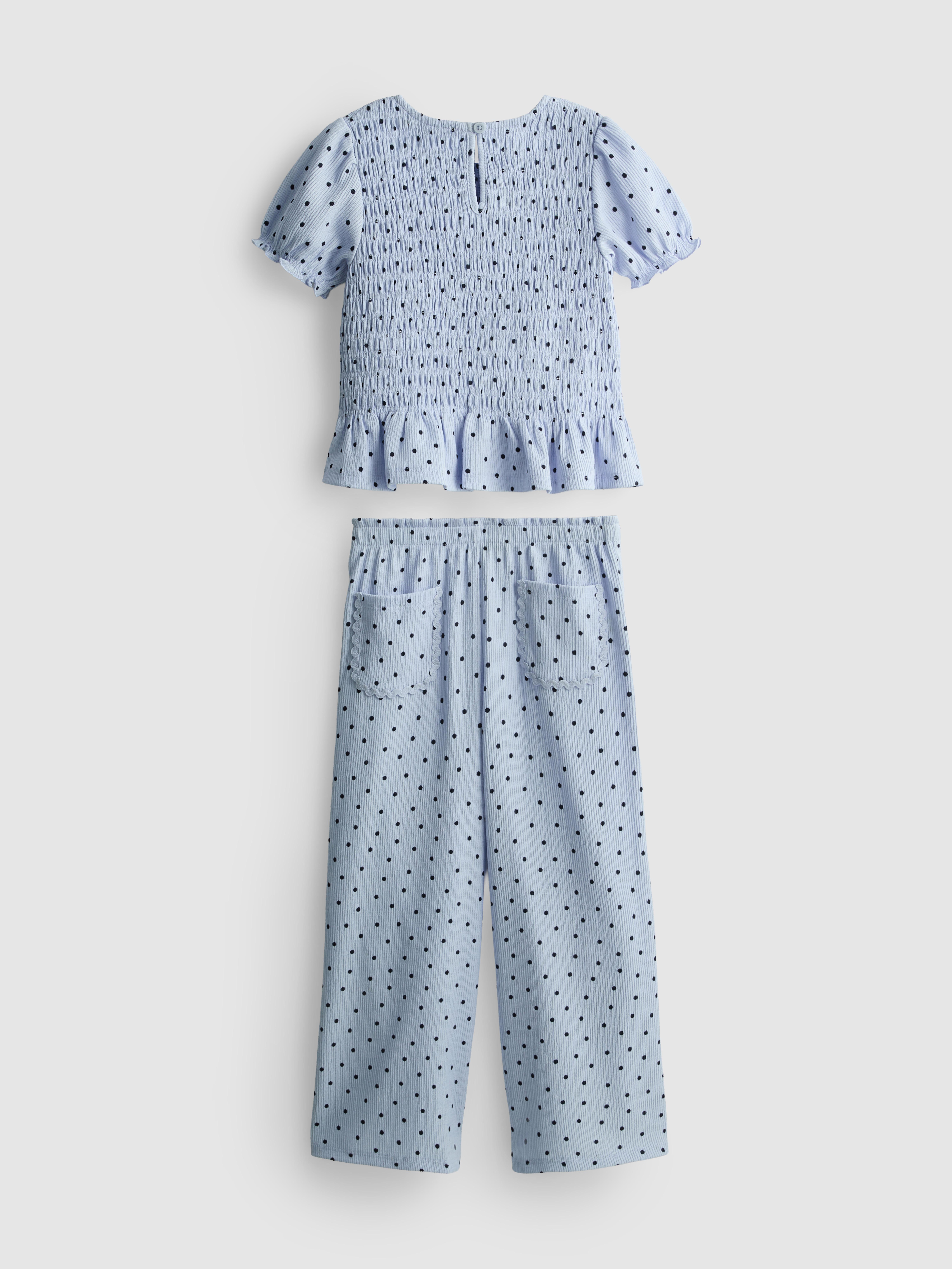 1-9yrs | Ruffle Blouse and Pants Set