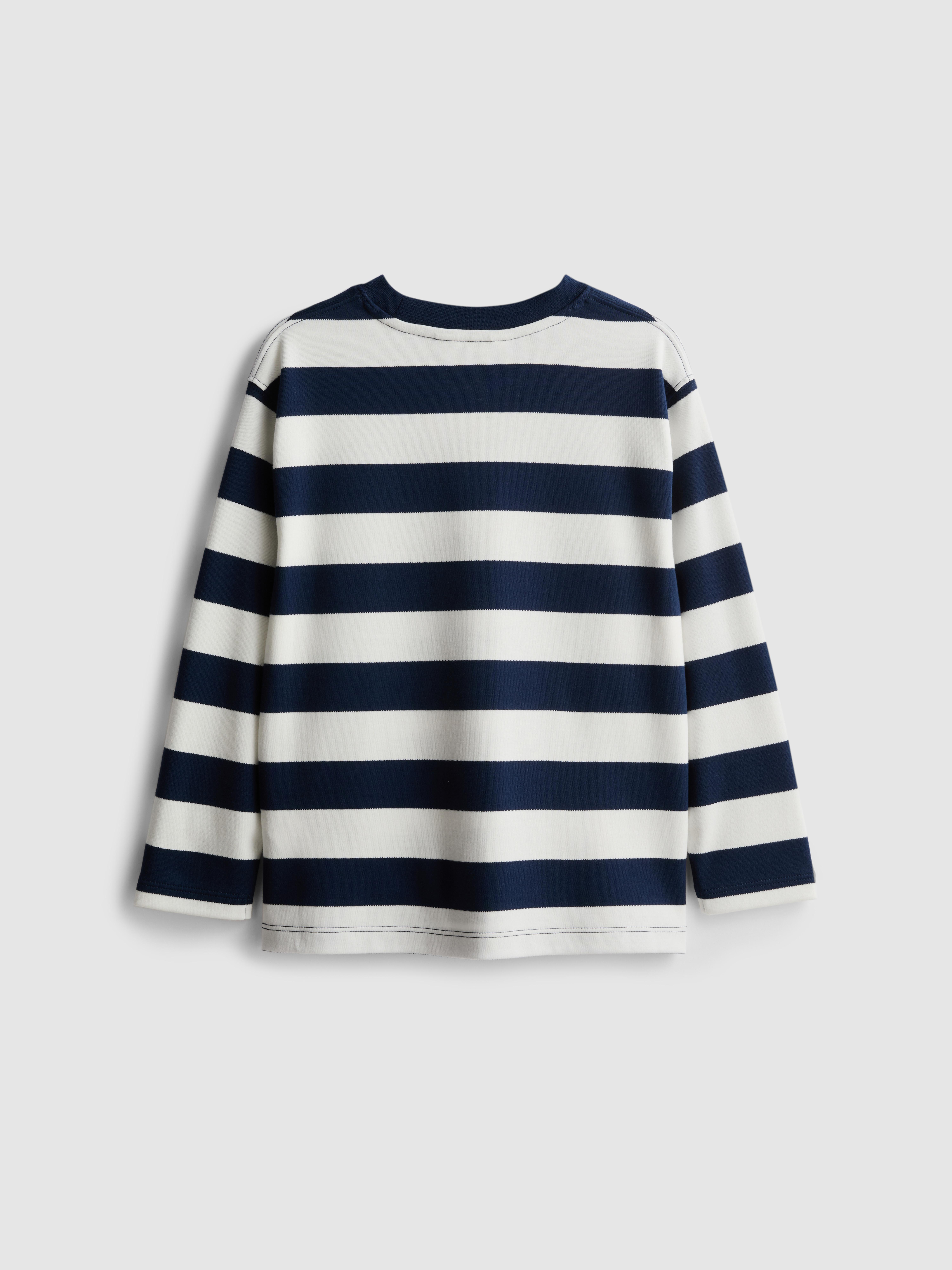 1-12yrs | The Edit Pure Cotton Stripe Long-Sleeve T-Shirt