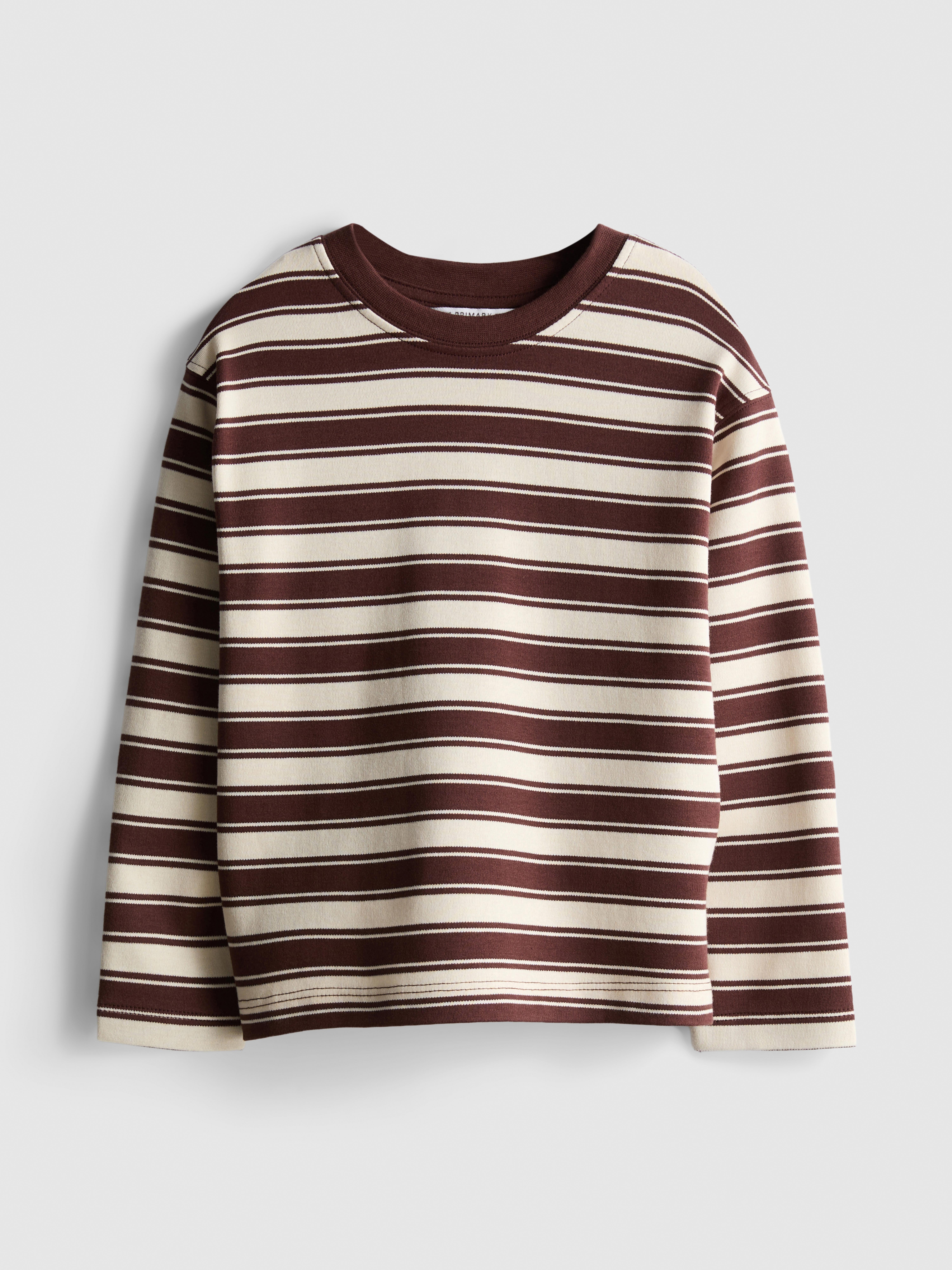 1-12yrs | The Edit Pure Cotton Stripe Long-Sleeve T-Shirt