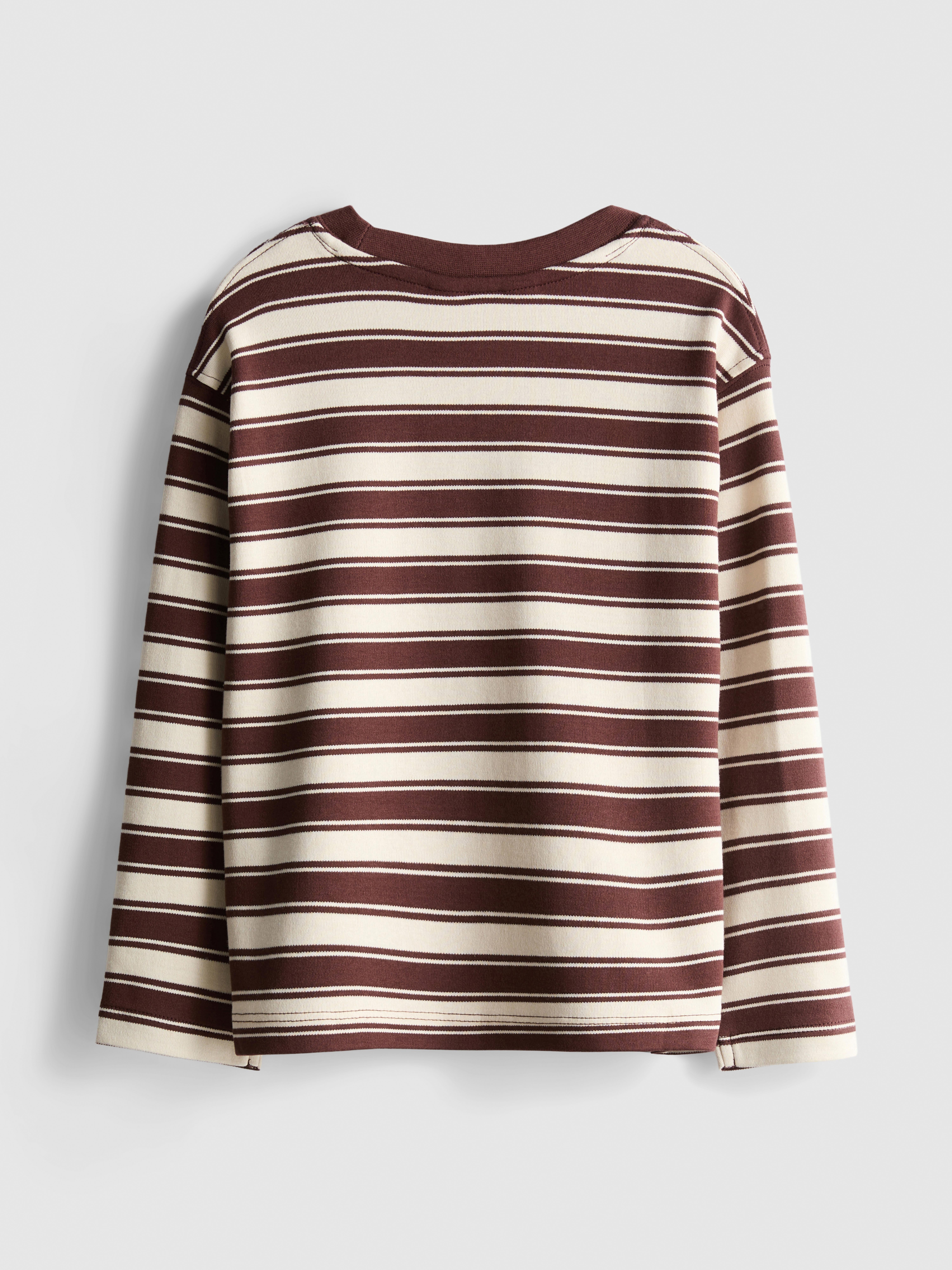 1-12yrs | The Edit Pure Cotton Stripe Long-Sleeve T-Shirt