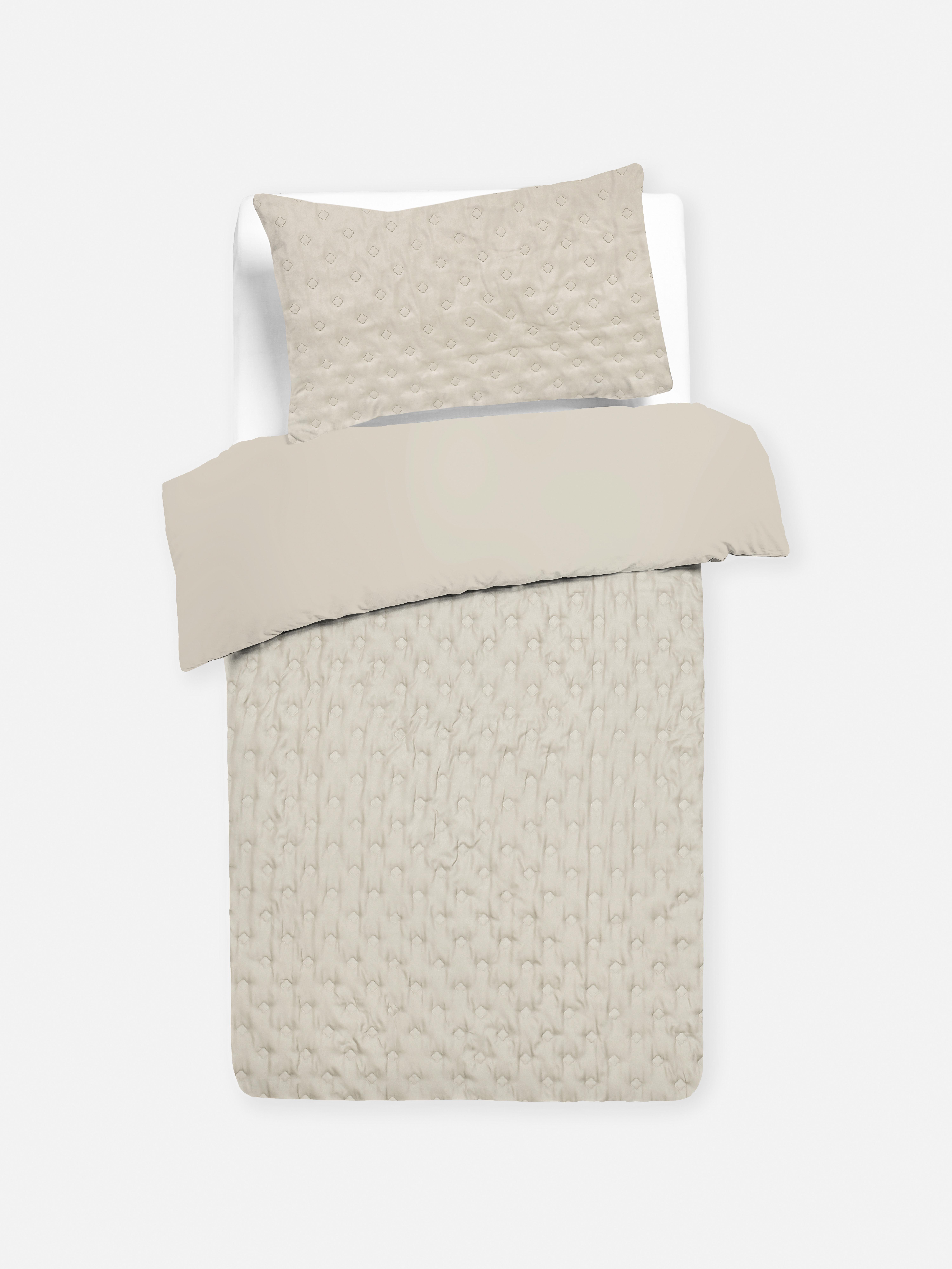 Textured Pinsonic Single Duvet Cover Set