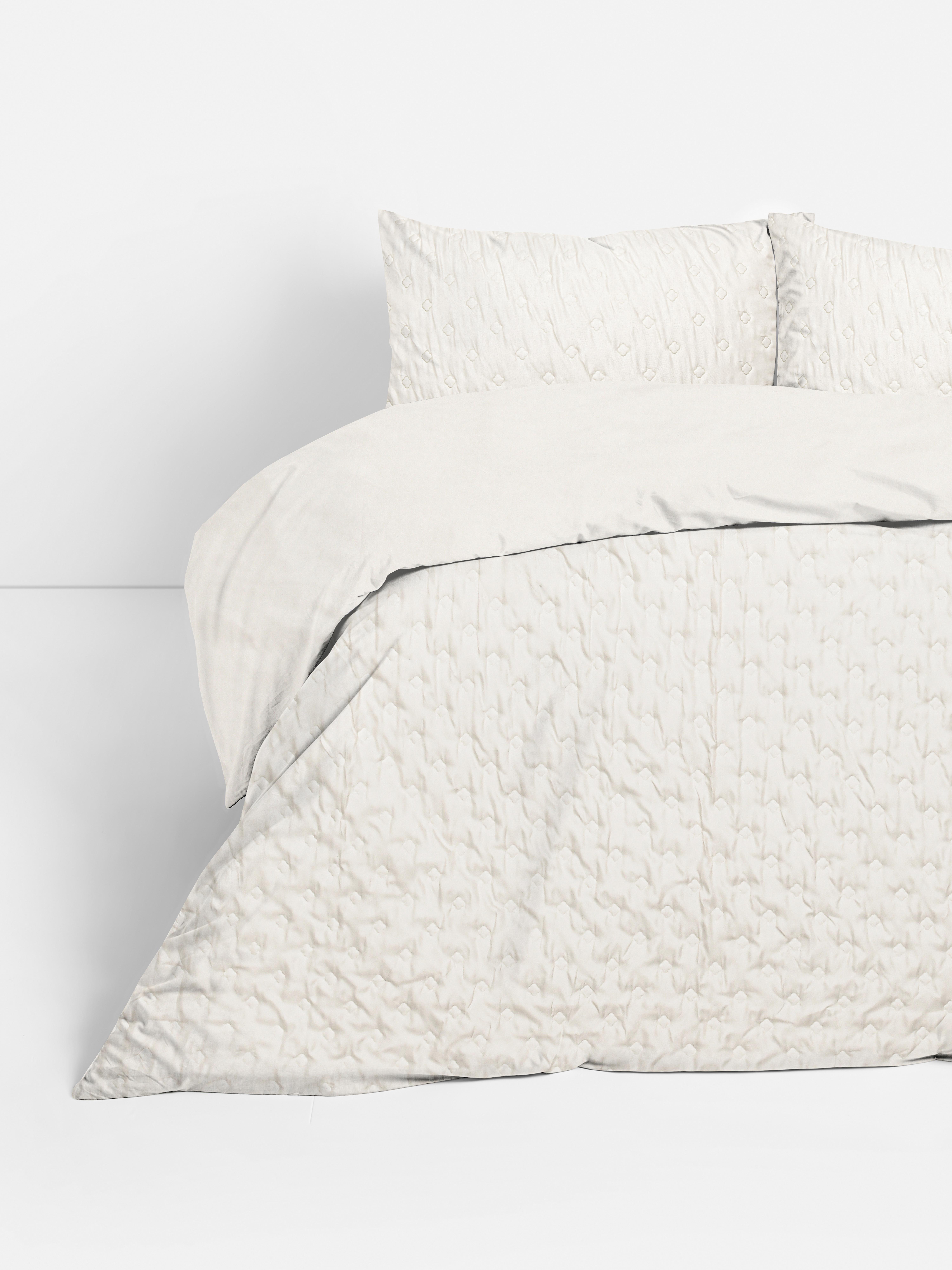 Parure de lit king size en pinsonic texturé