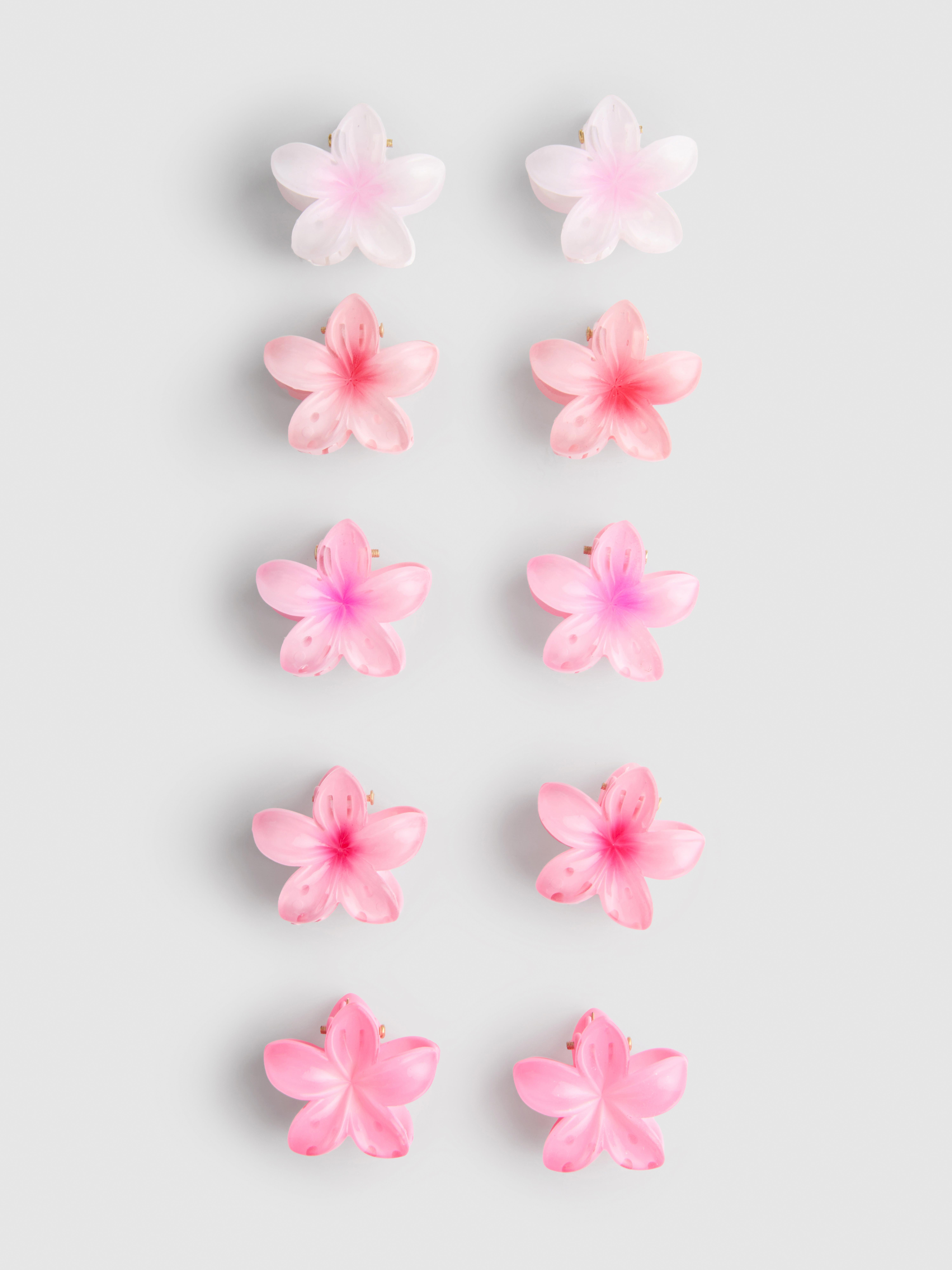 10pk Flower Hair Clips