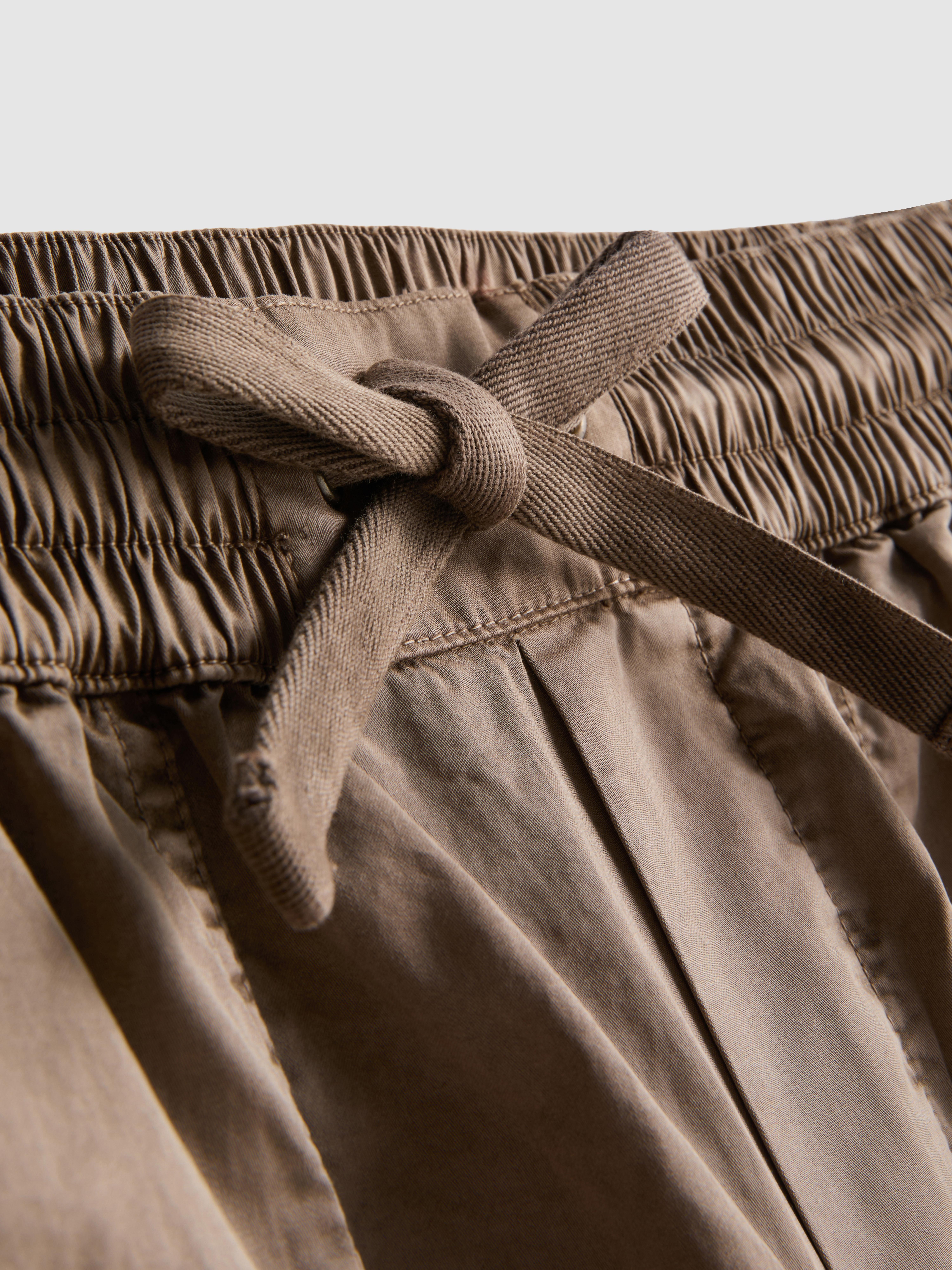 Cotton Wide Leg Cargo Pants