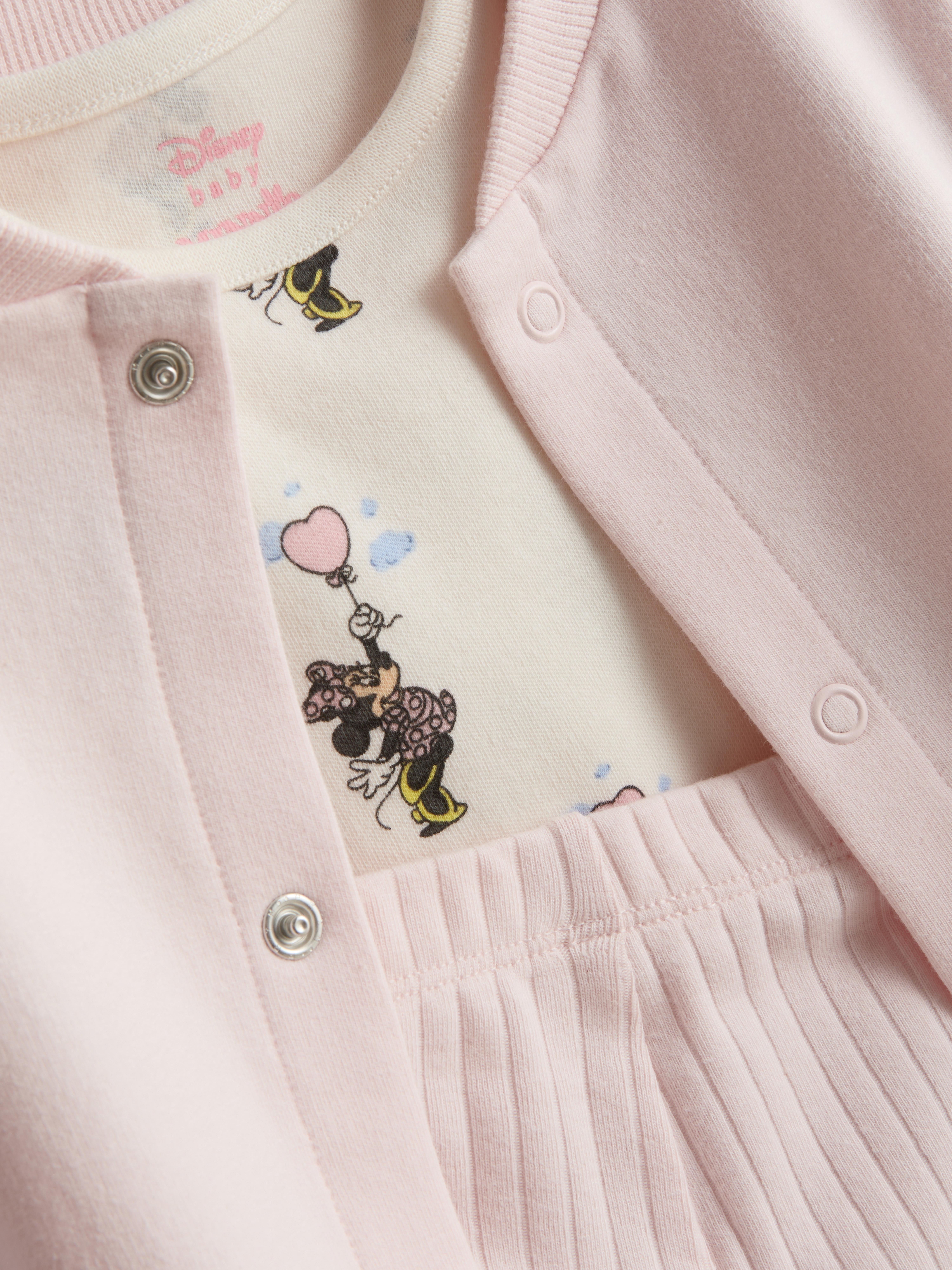 0-18mths | Disney’s Minnie Mouse T-Shirt, Leggings, and Jacket Newborn Set
