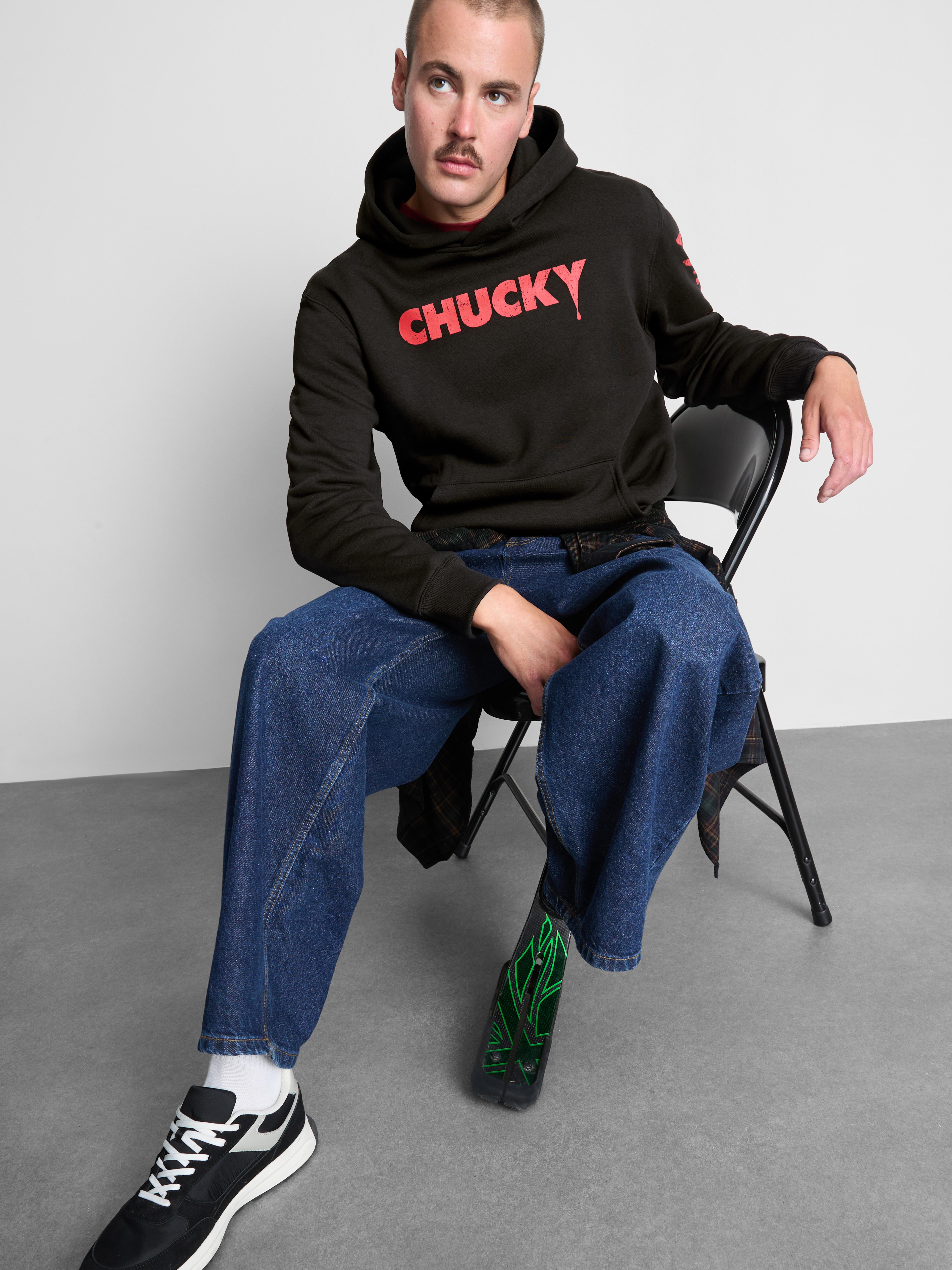 Katoenrijke hoodie met print Chucky