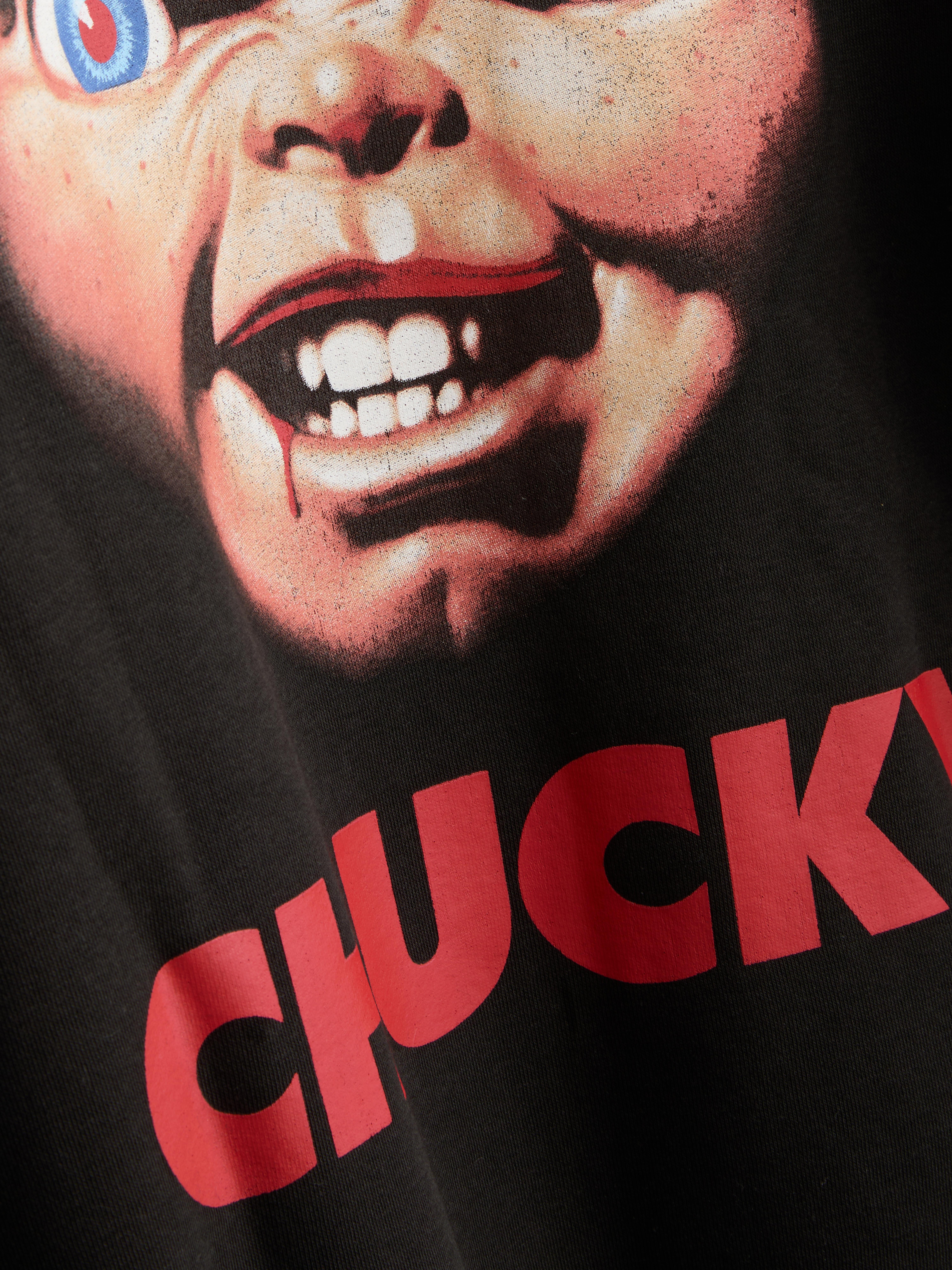 Sweat à capuche en coton majoritaire à motif Chucky