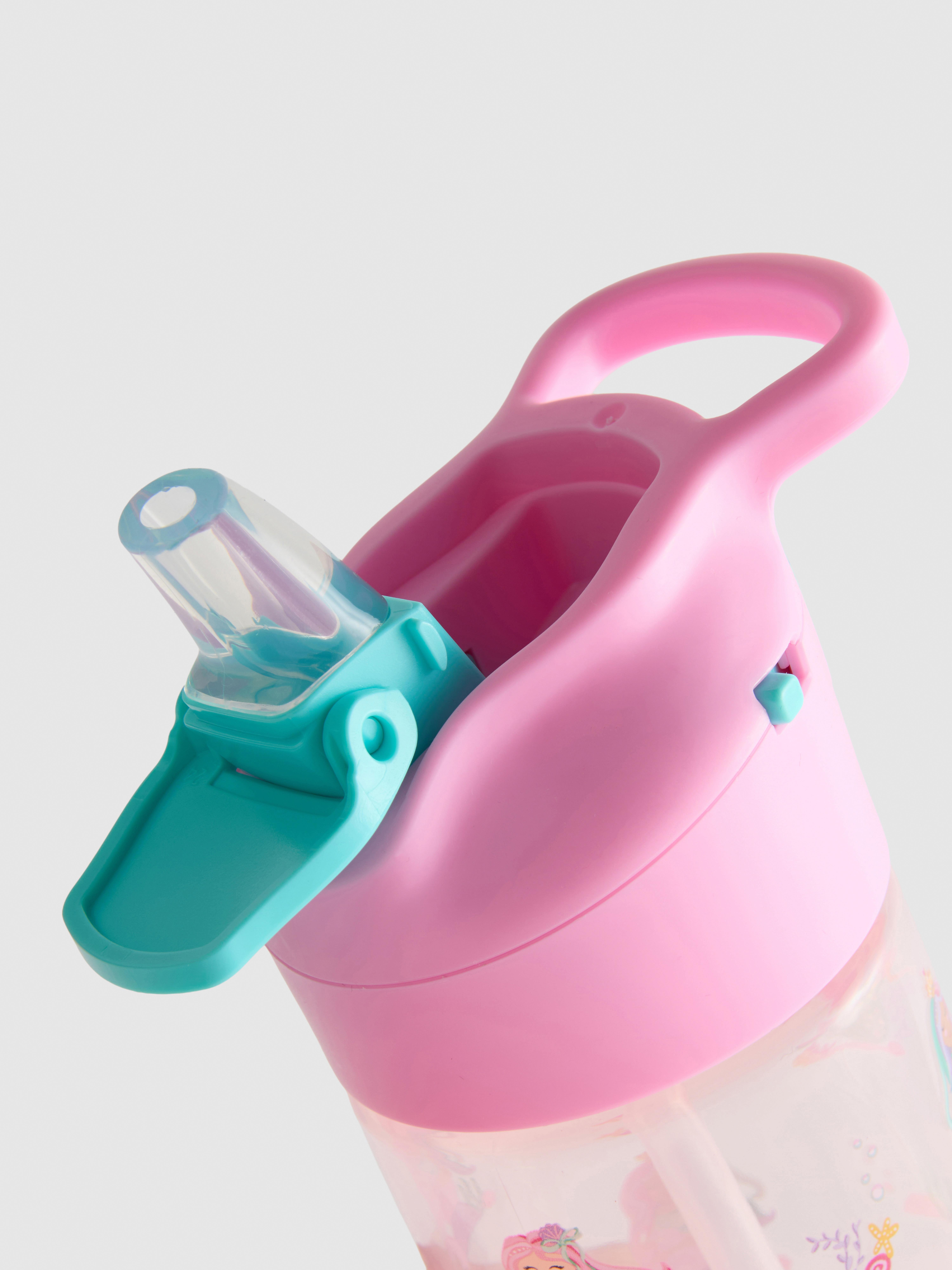 Printed Flip-Top Water Bottle