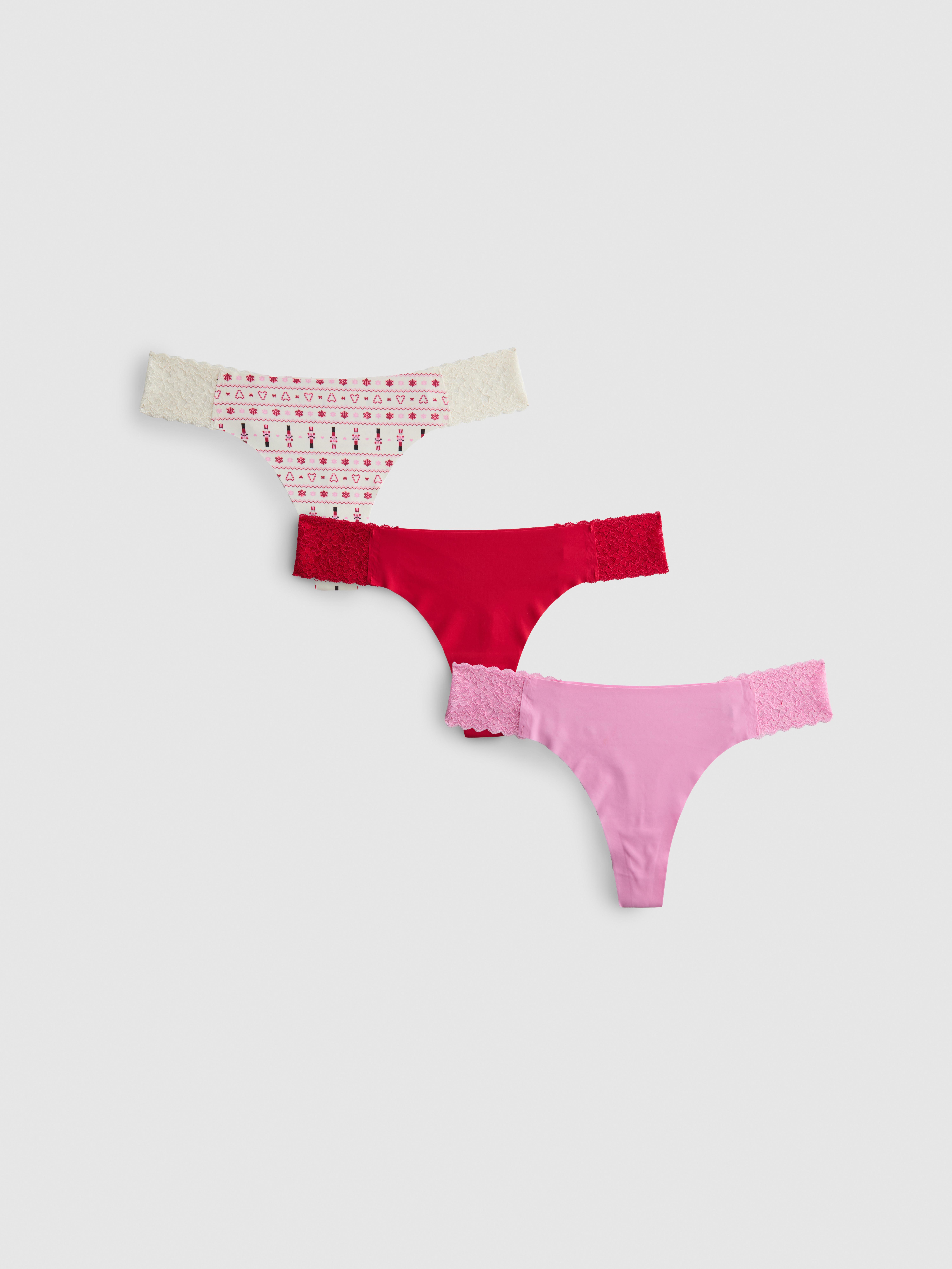 3 krajková bandeau tanga z mikrovlákna