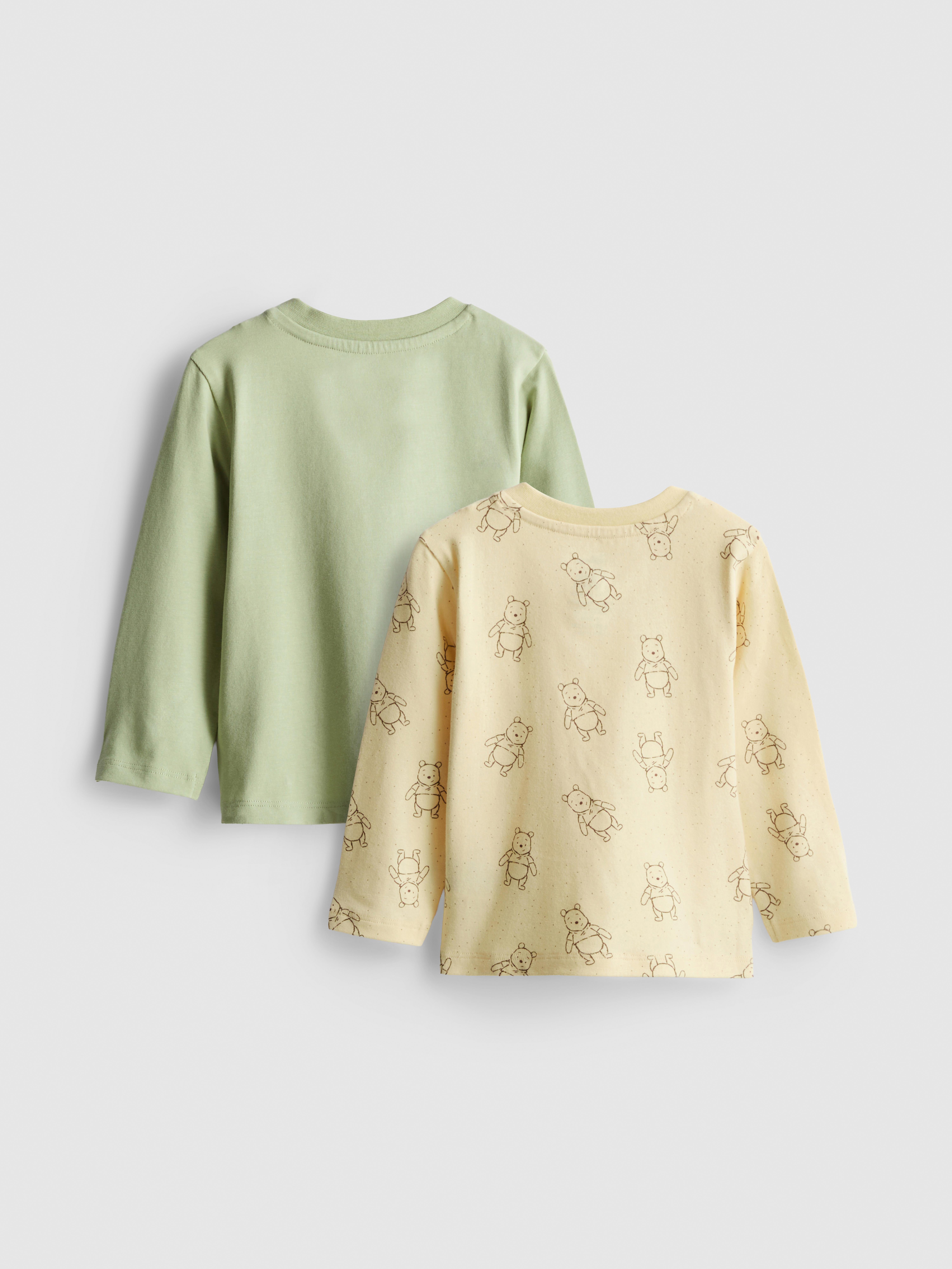 0-18mths | 2pk Disney’s Winnie the Pooh Long-Sleeve Newborn T-Shirts
