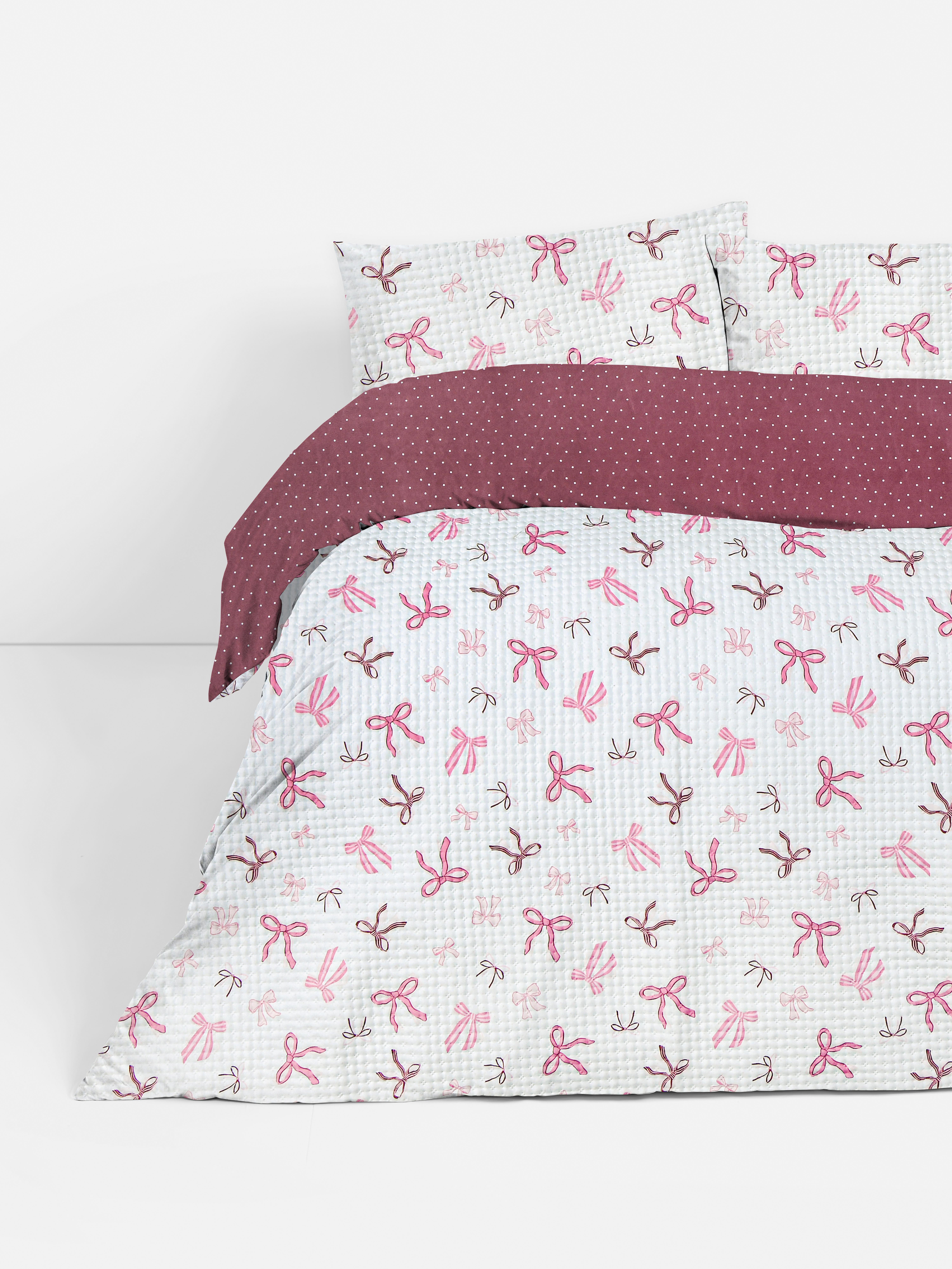 Bow Pinsonic King Duvet Cover Set