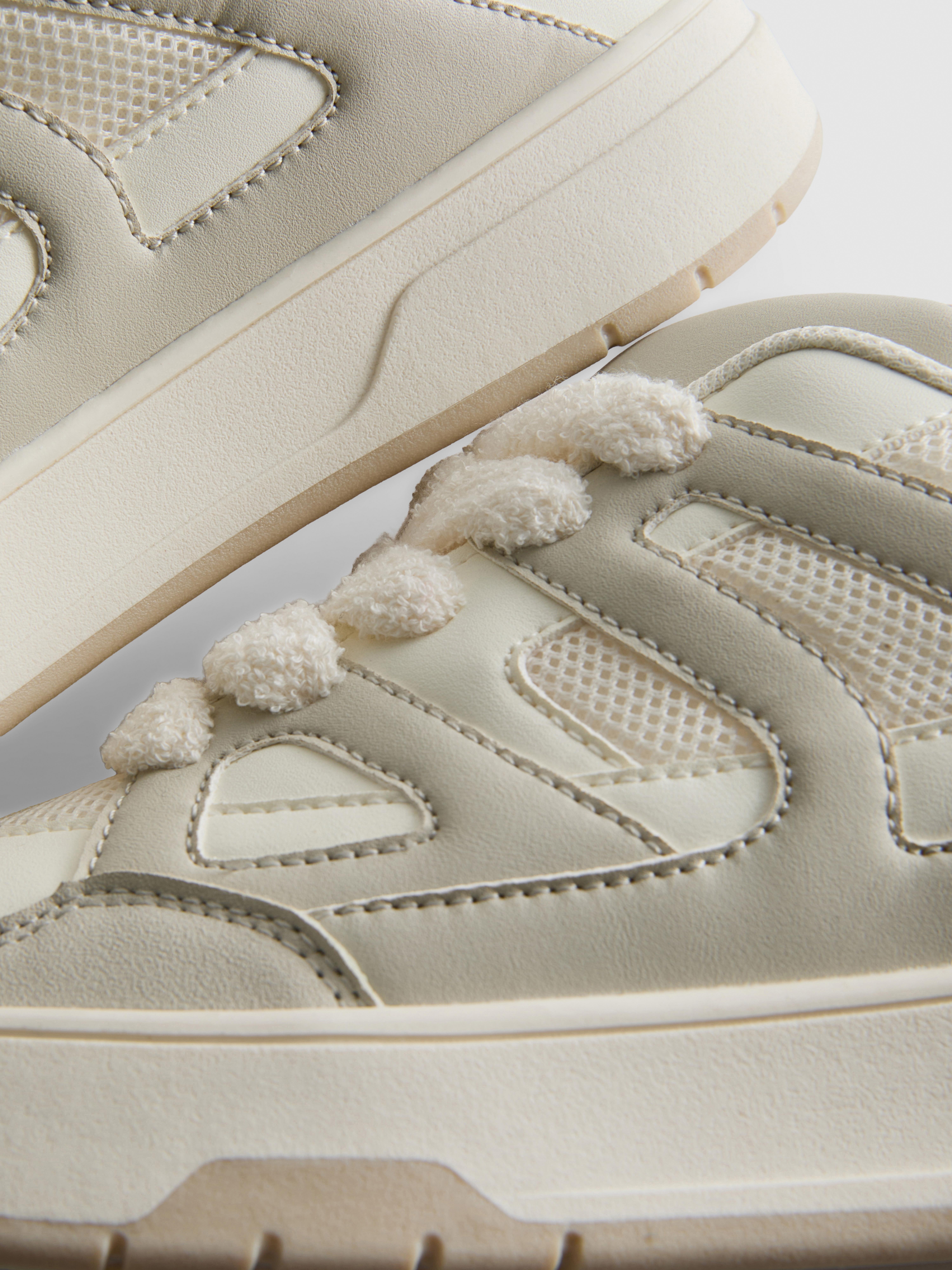 Paneled Skate Shoes