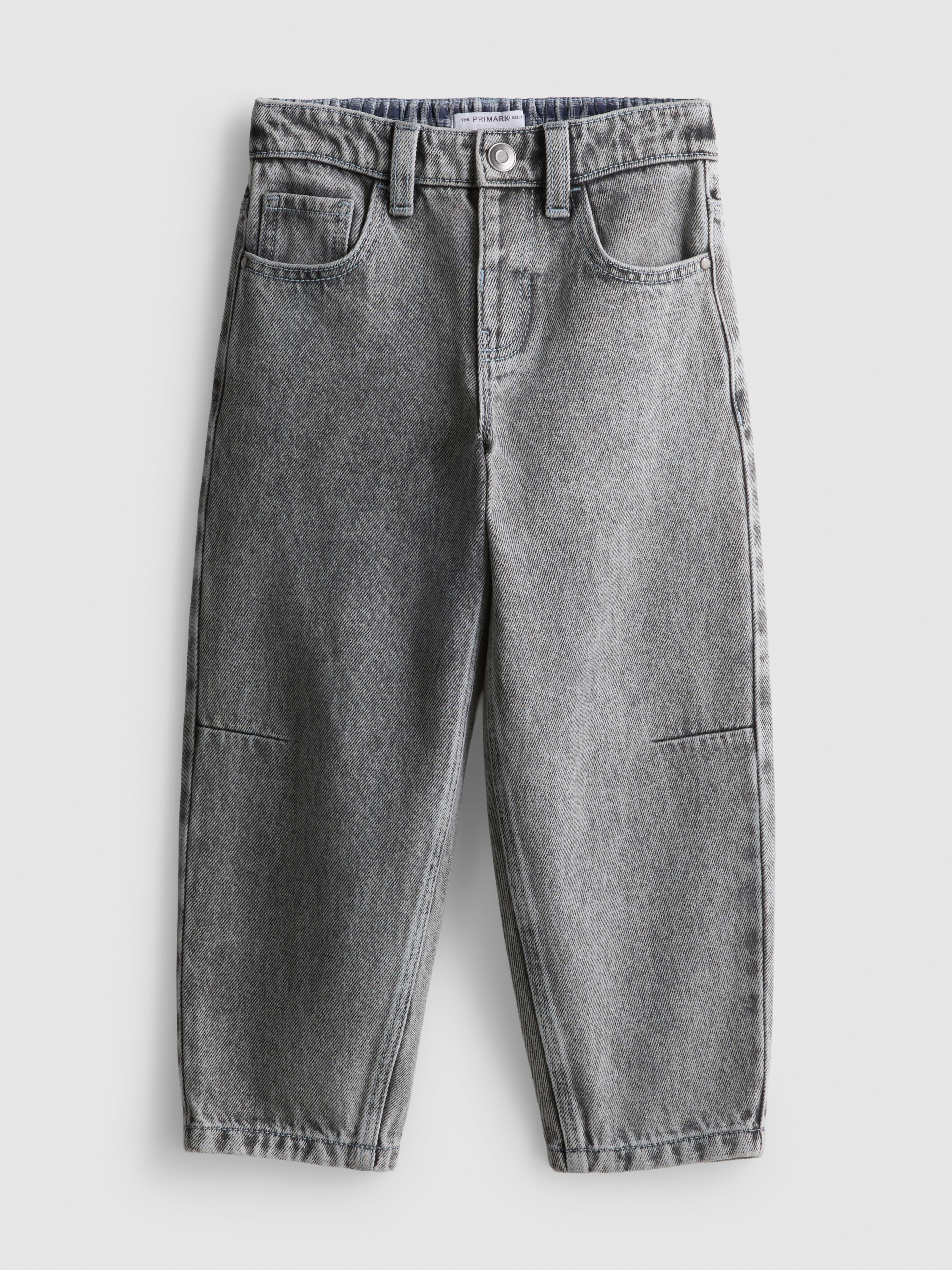 1-12yrs | The Edit Pure Cotton Barrel-Leg Jeans
