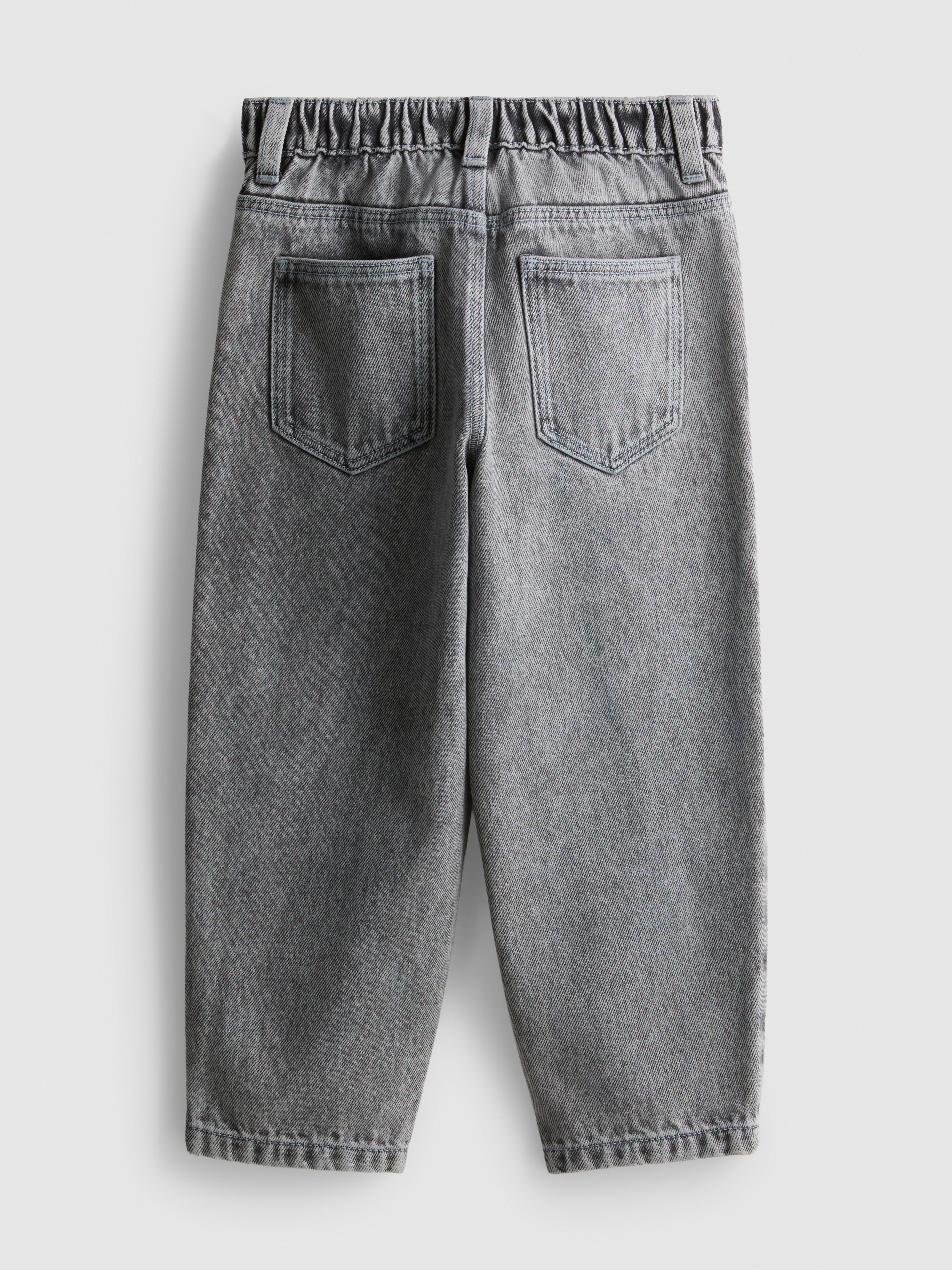1-12yrs | The Edit Pure Cotton Barrel-Leg Jeans