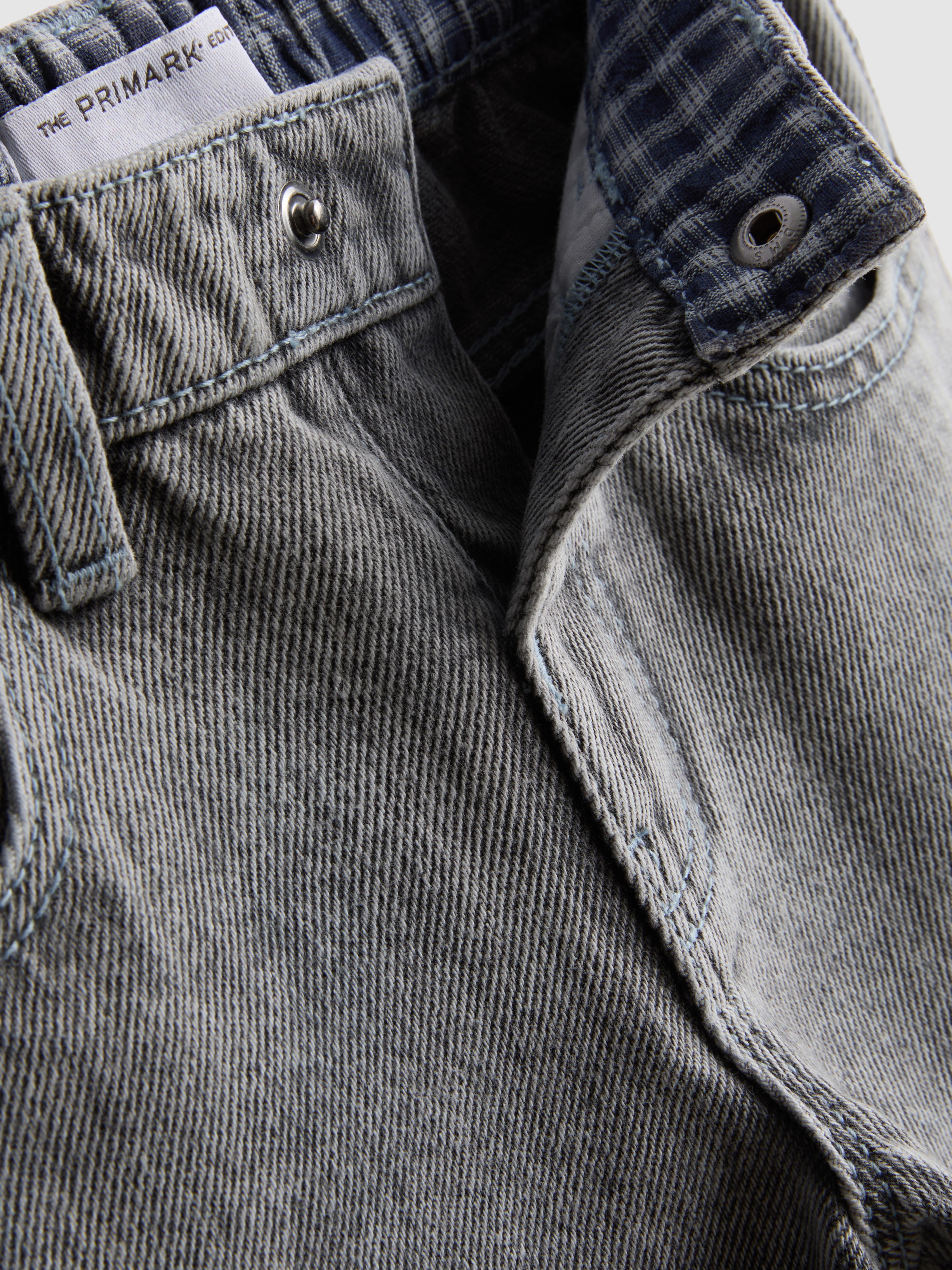 1-12yrs | The Edit Pure Cotton Barrel-Leg Jeans