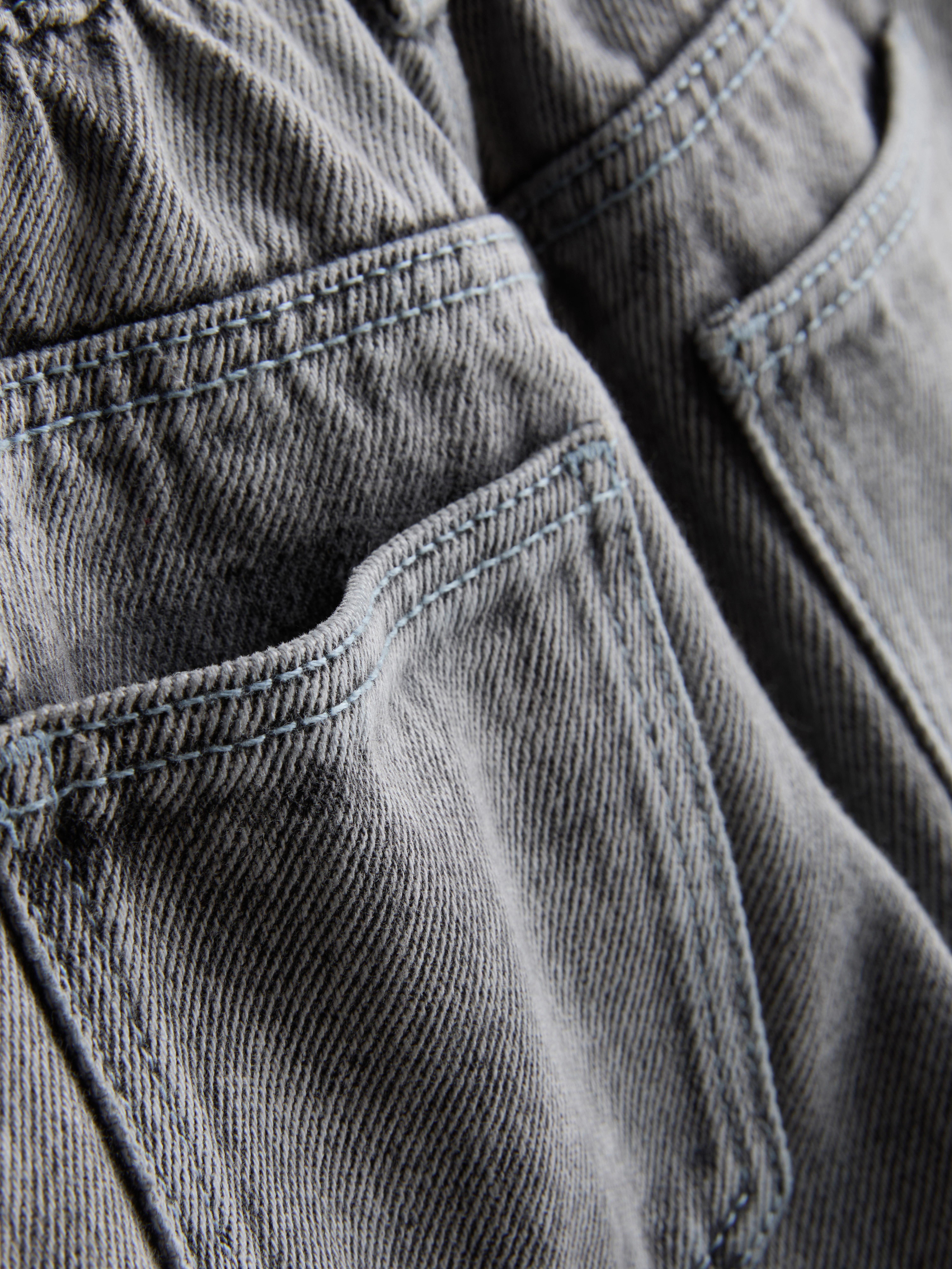 1-12yrs | The Edit Pure Cotton Barrel-Leg Jeans