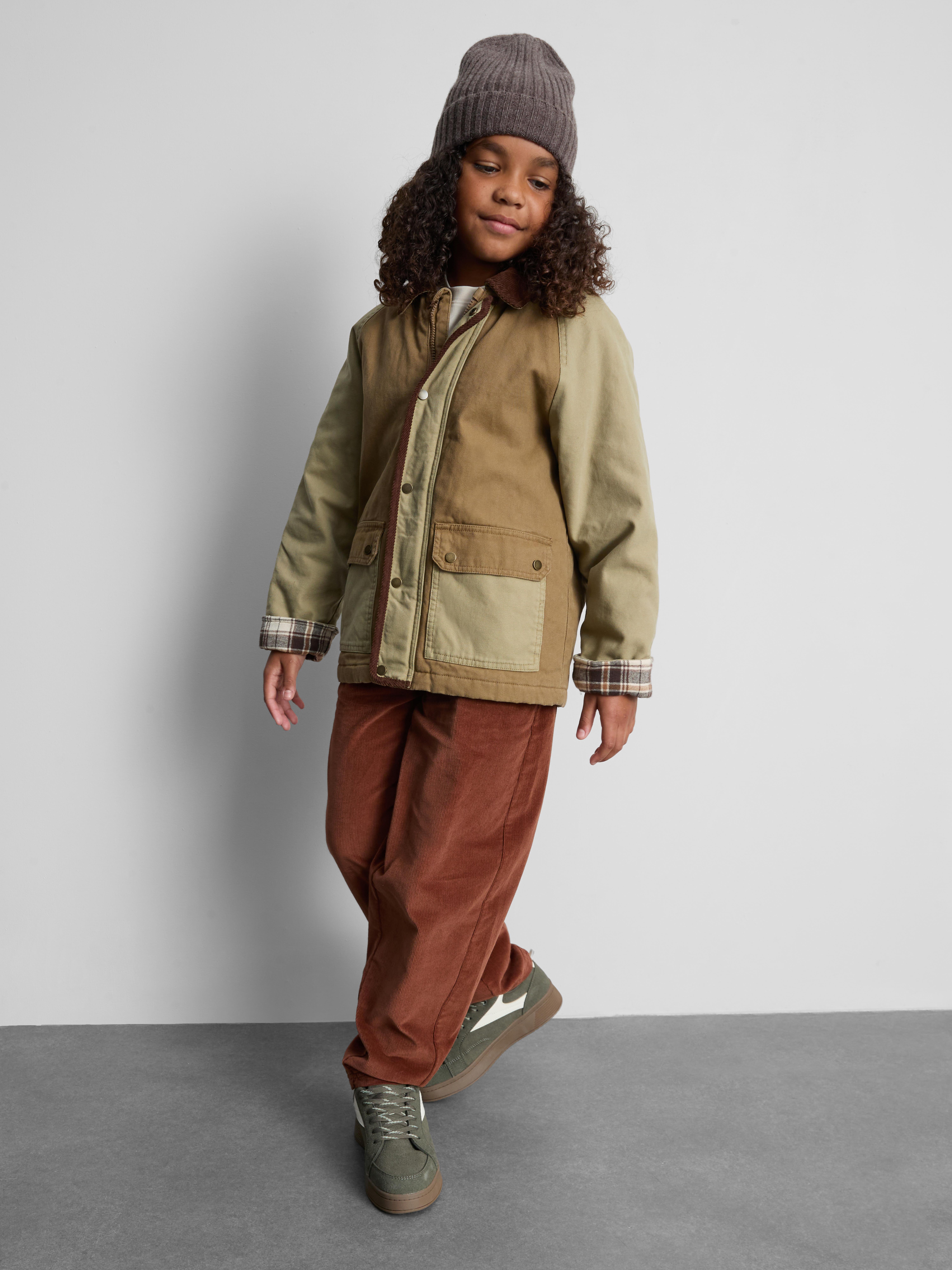 Boys Tan 1-12yrs | The Edit Pure Cotton Barn Jacket | Primark