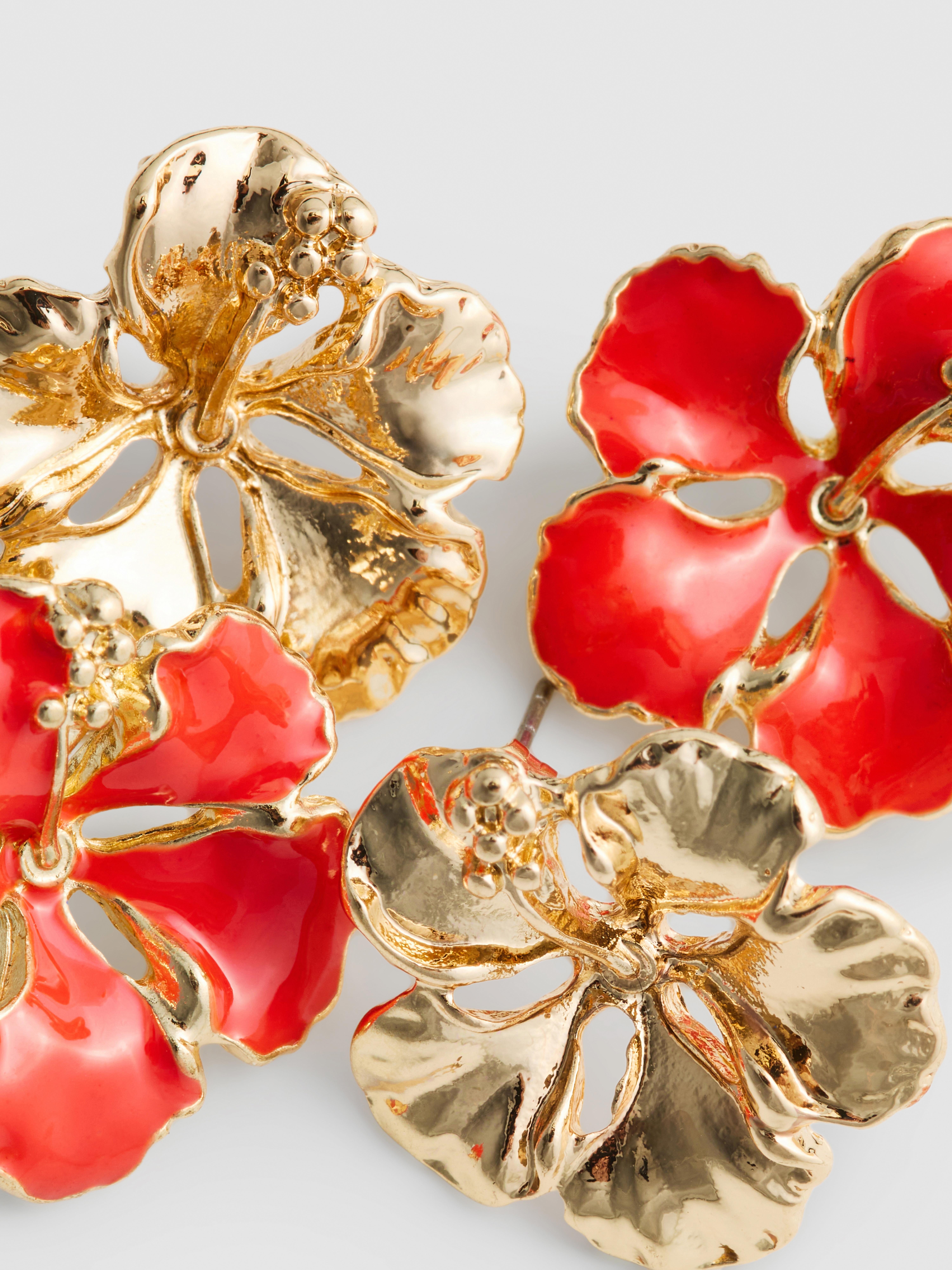 2pk Flower Stud Earrings
