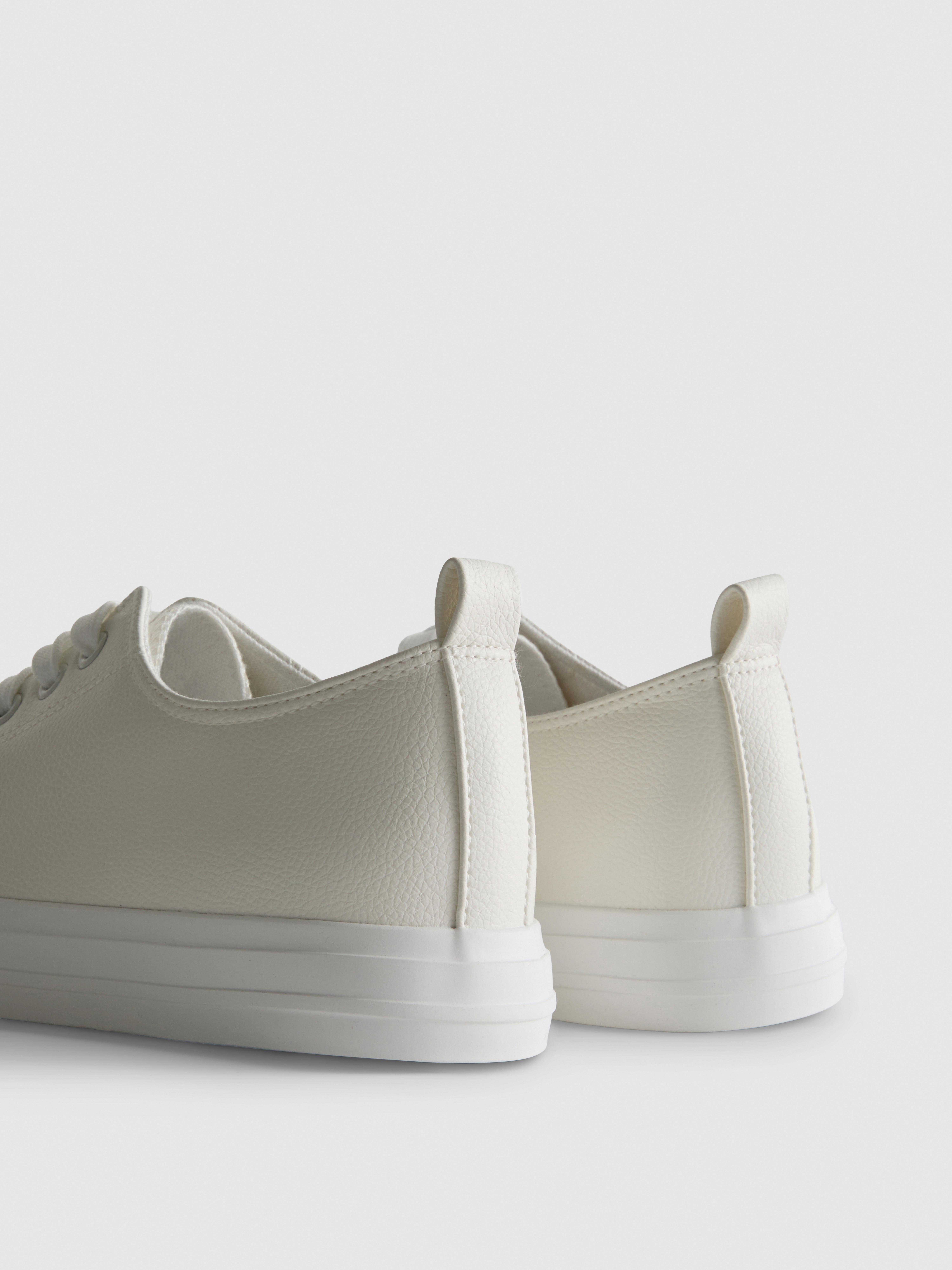 Scarpe da ginnastica basse in pelle sintetica