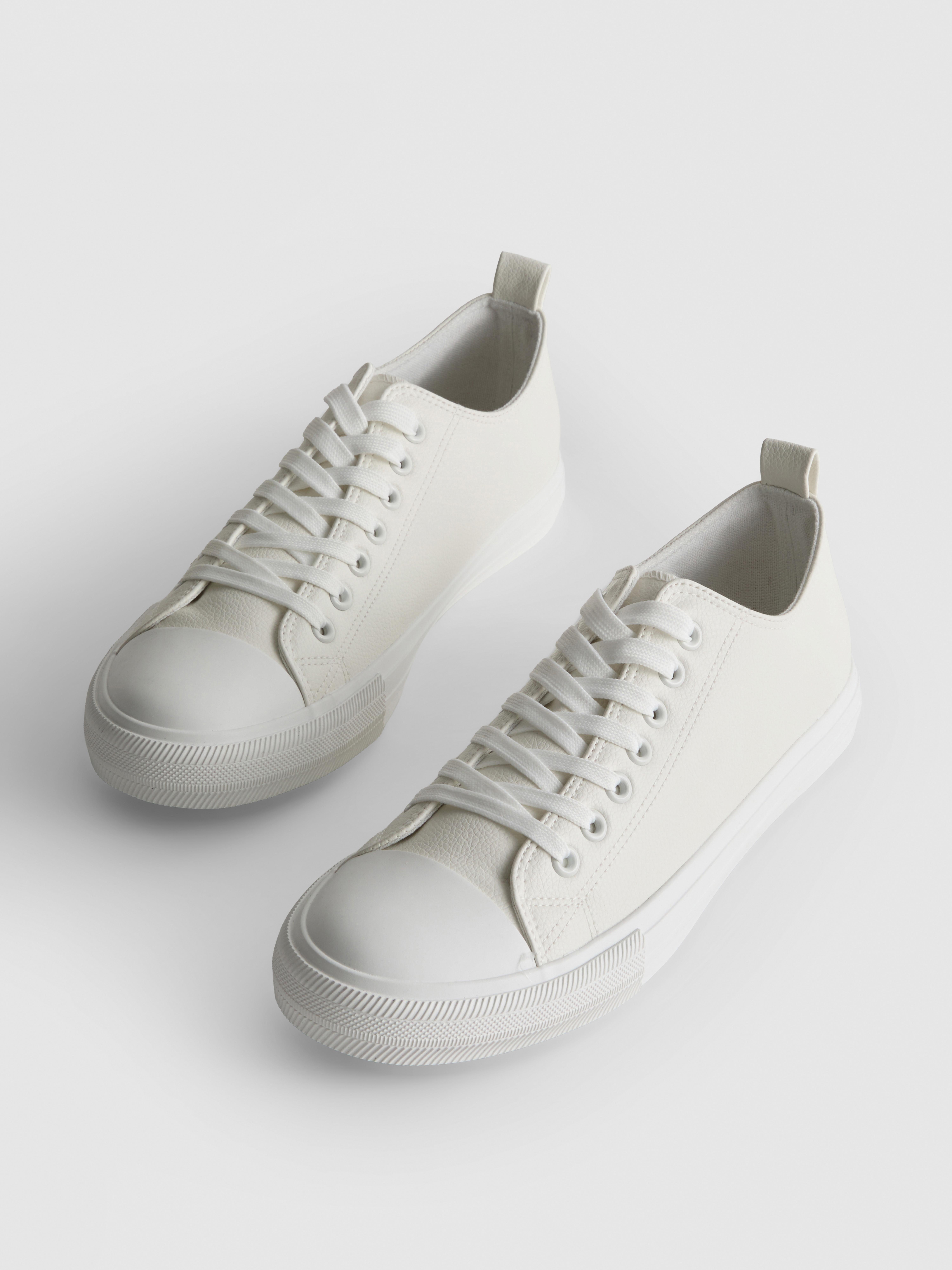 Scarpe da ginnastica basse in pelle sintetica