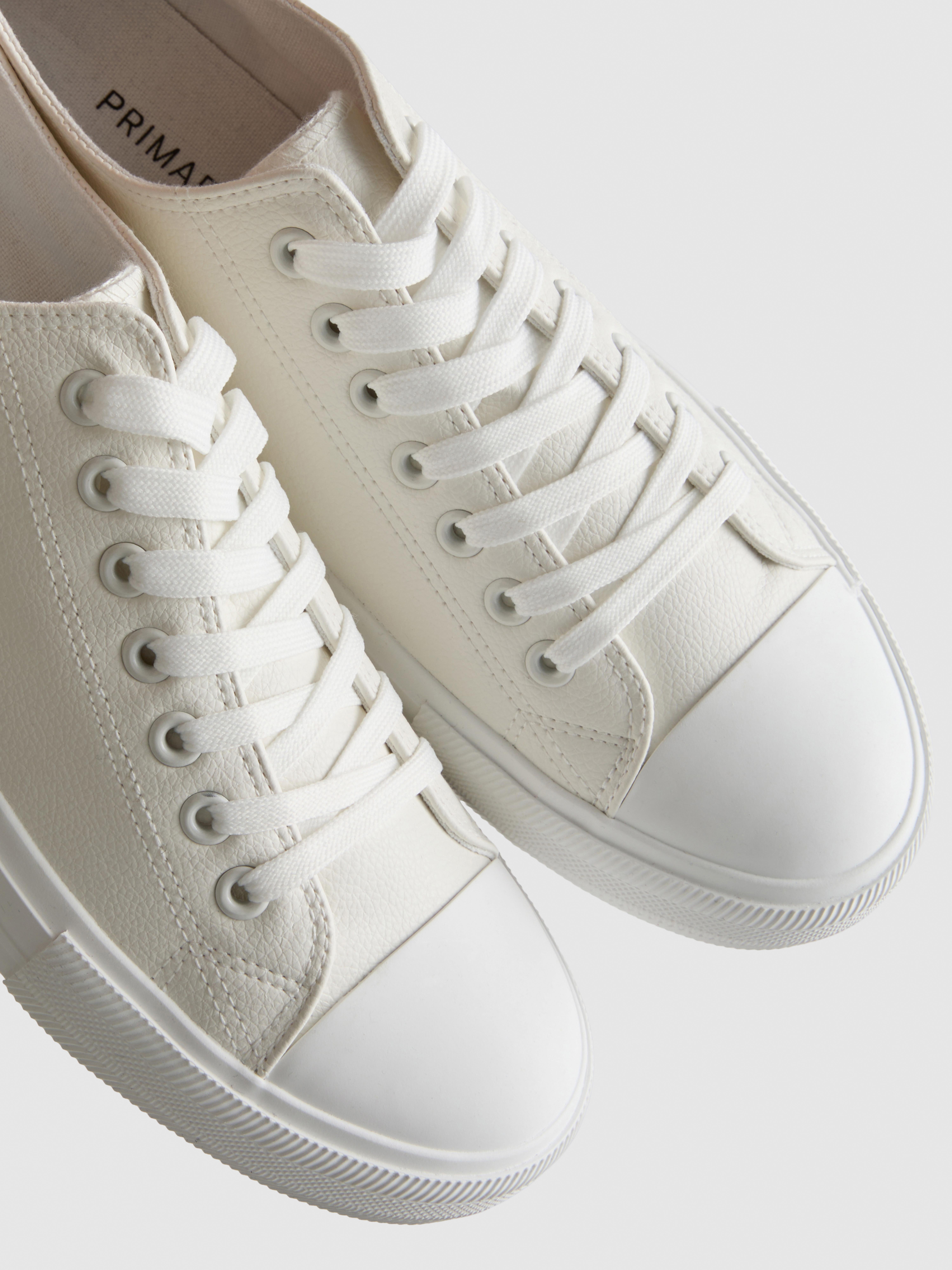 Scarpe da ginnastica basse in pelle sintetica