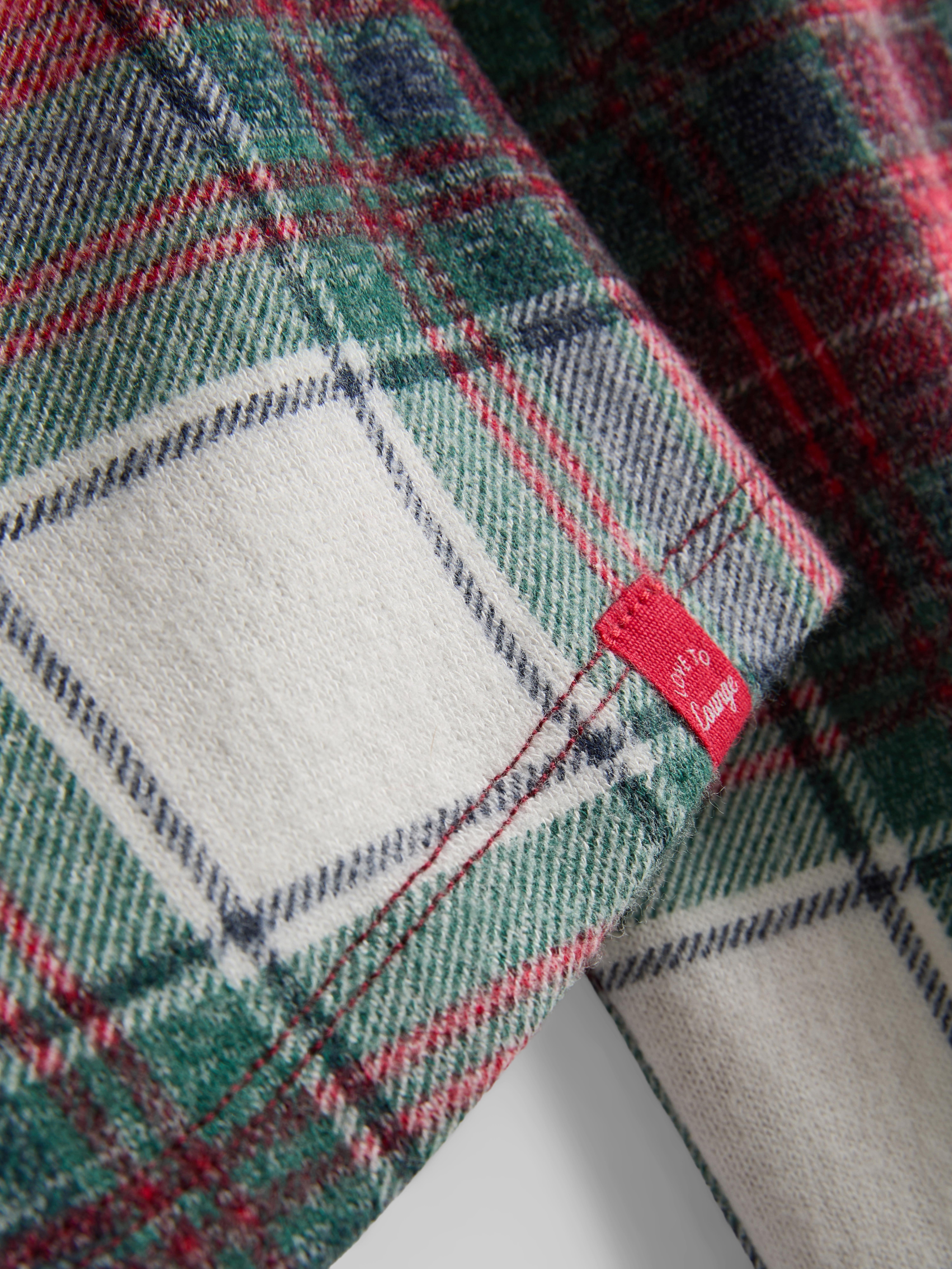 Love To Lounge Christmas Plaid Long-Sleeve Pajama Top