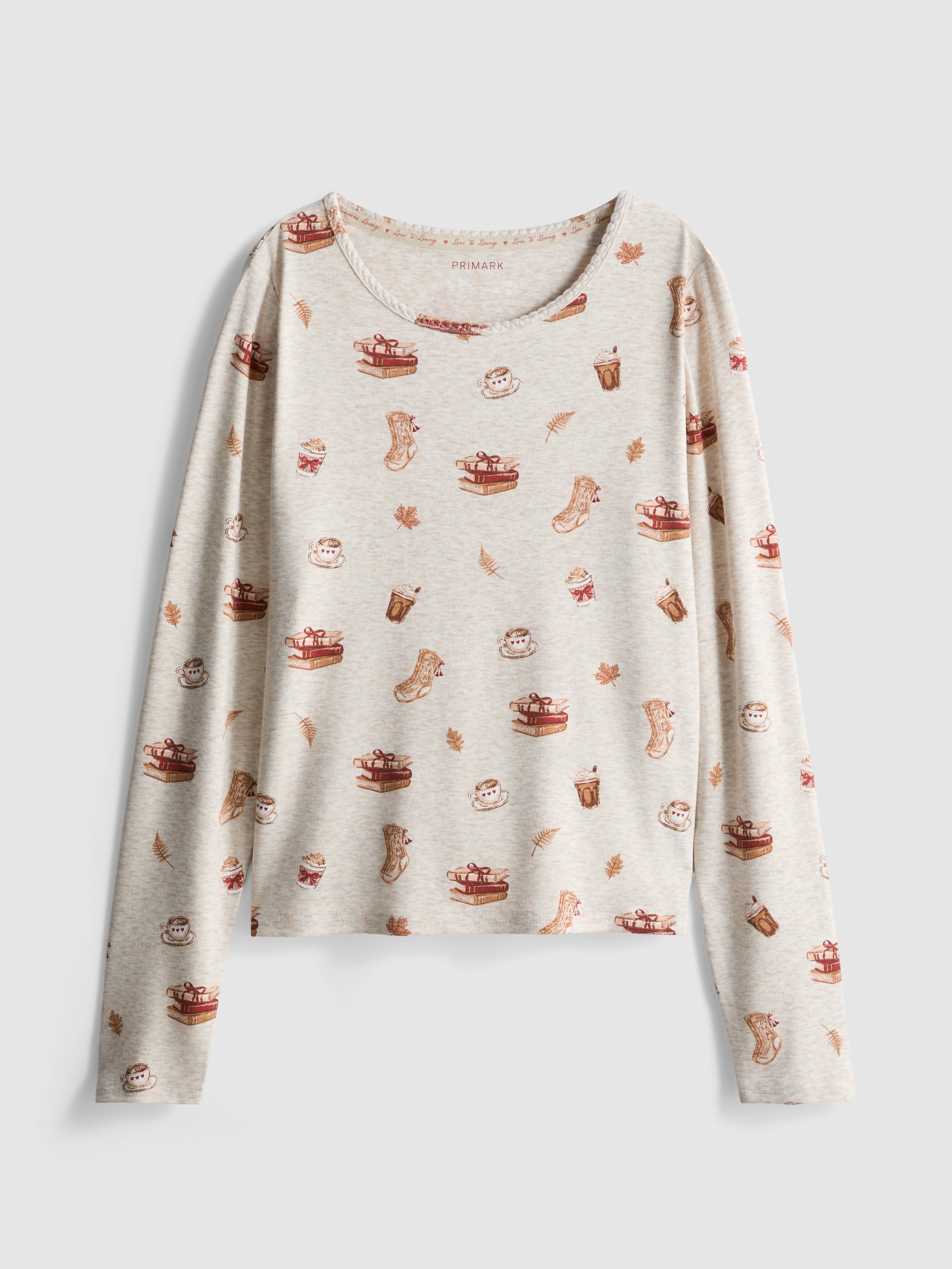 Fall Icons Pajama Top